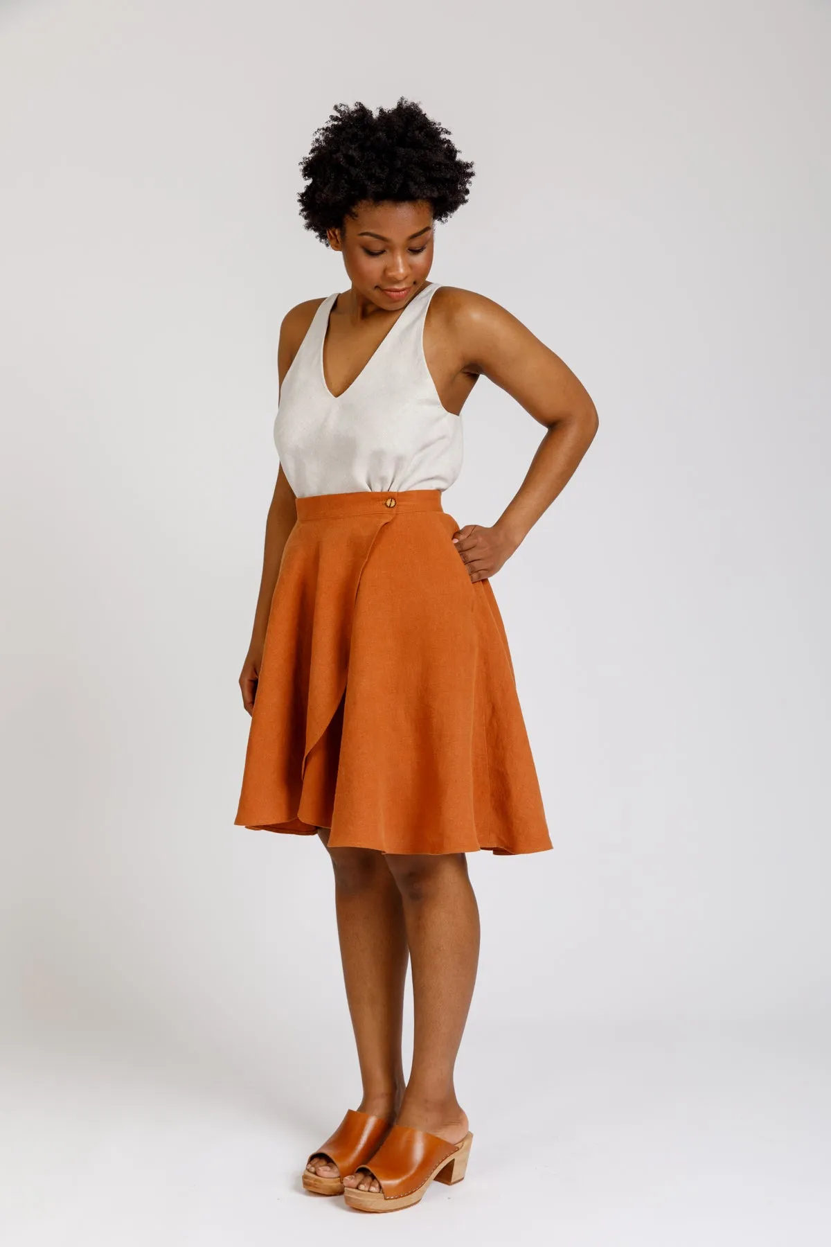 Cascade skirt pattern