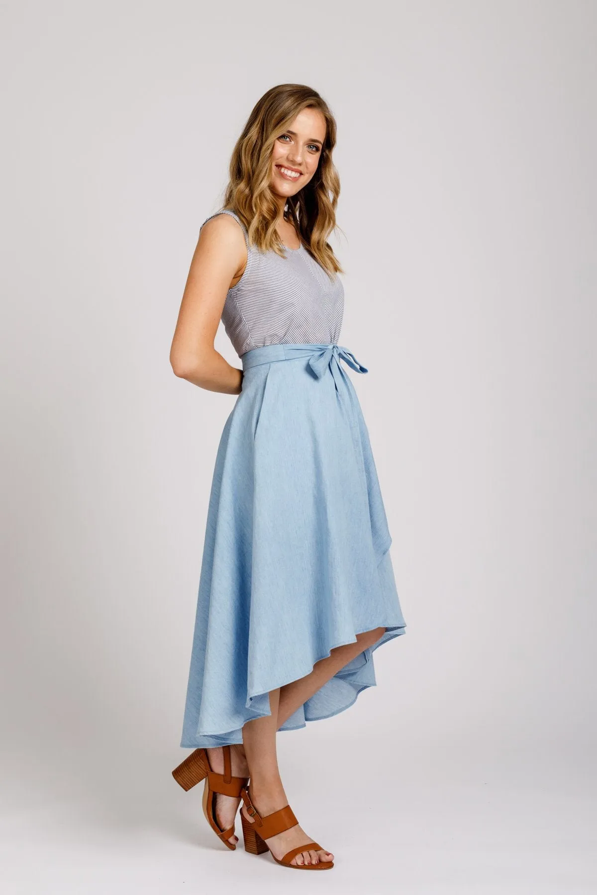 Cascade skirt pattern