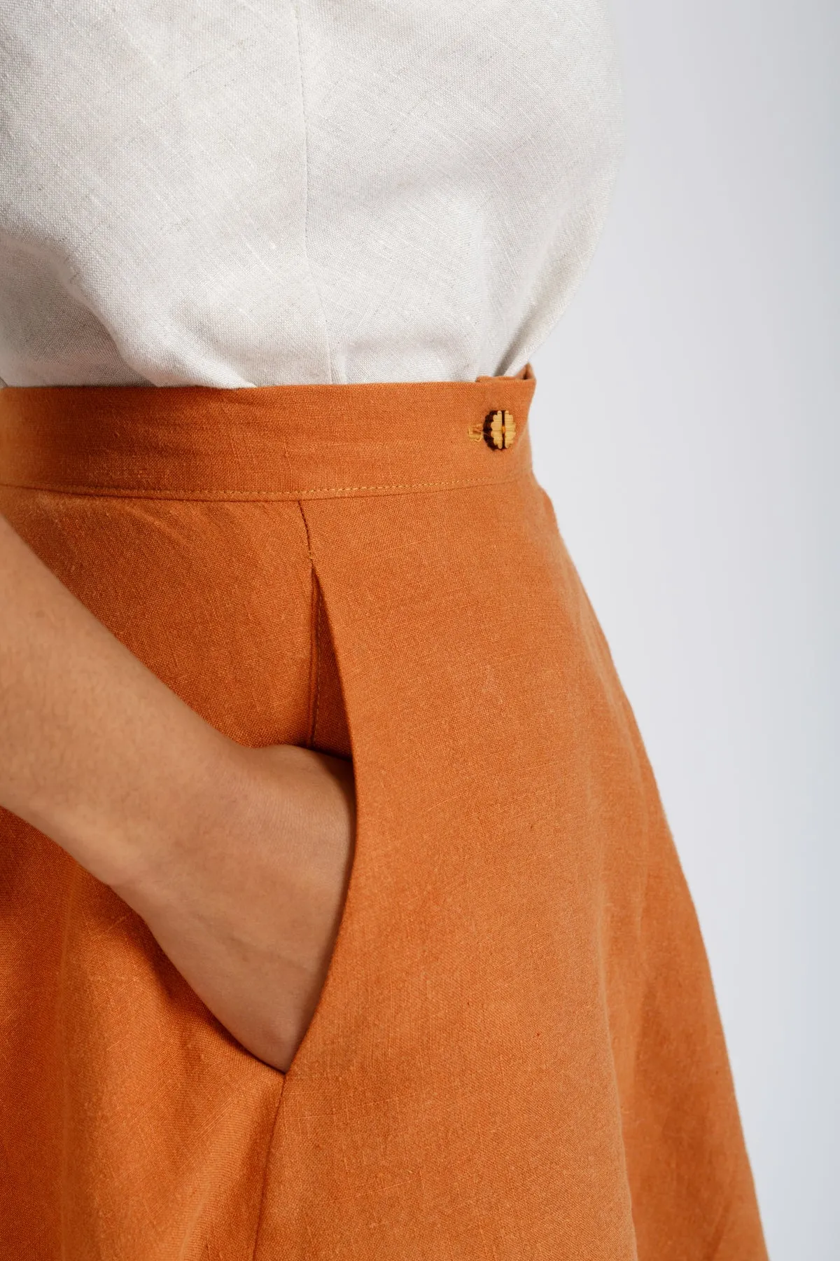 Cascade skirt pattern
