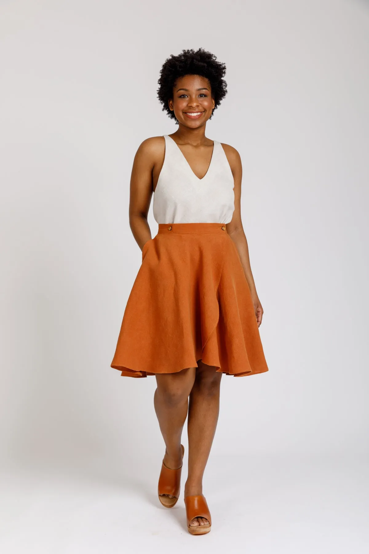Cascade skirt pattern