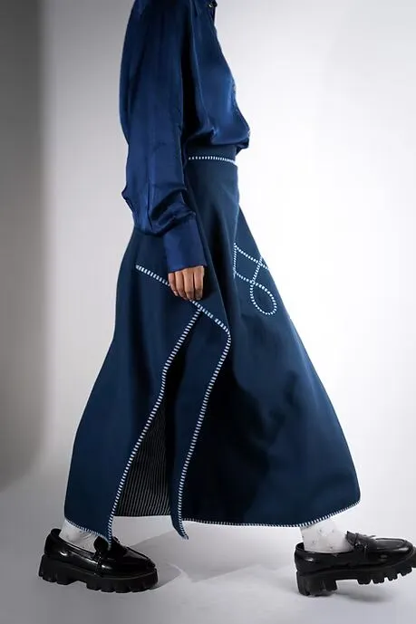 Chuba | Deconstructed Wool Skirt