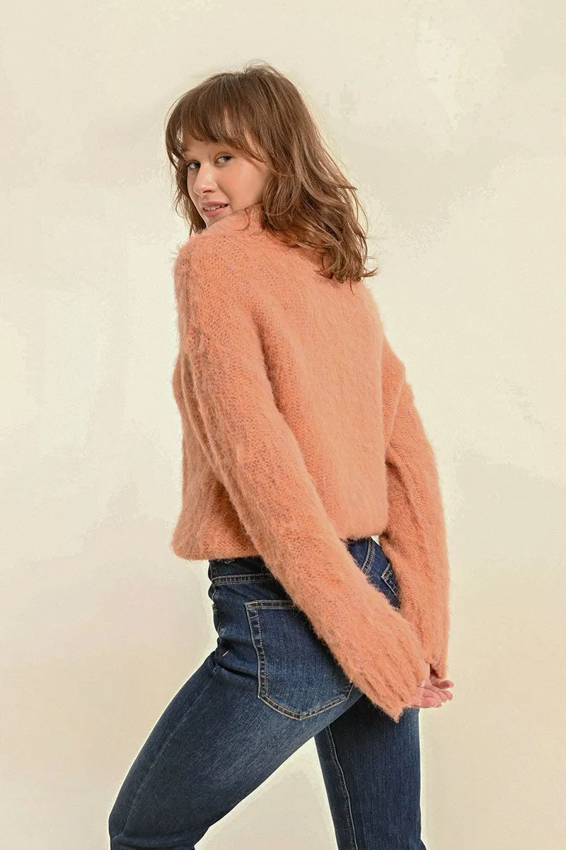 CHUNKY KNIT CABLE SWEATER