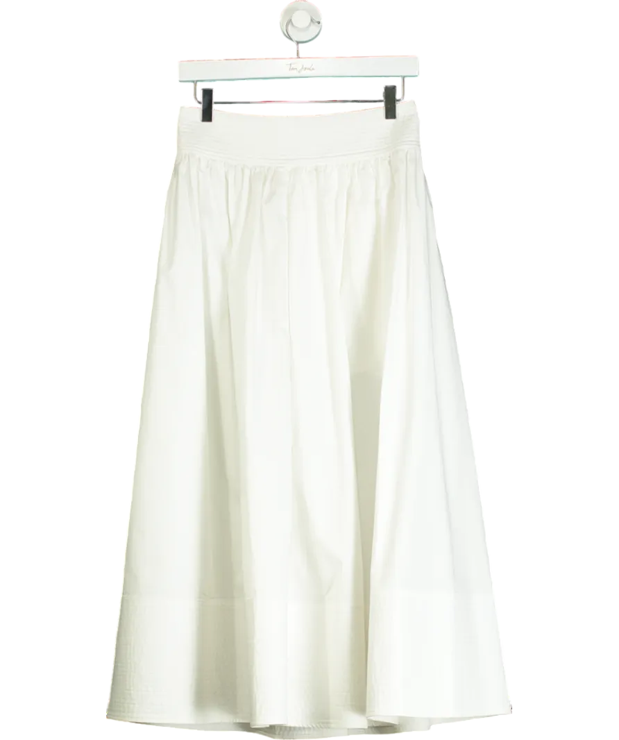 CO White Full Skirt With Stitch Detail UK S