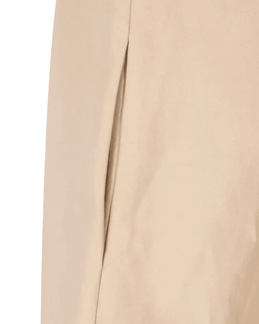 Coated Linen Sleeveless Long Dress