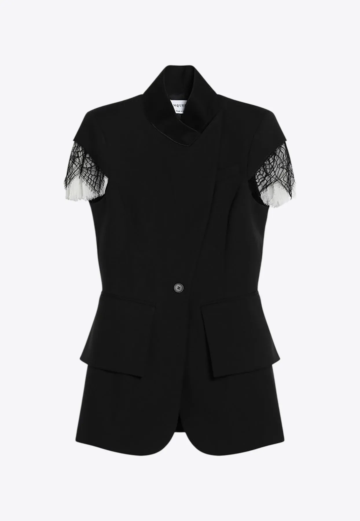 Cobweb Lace Sleeveless Jacket