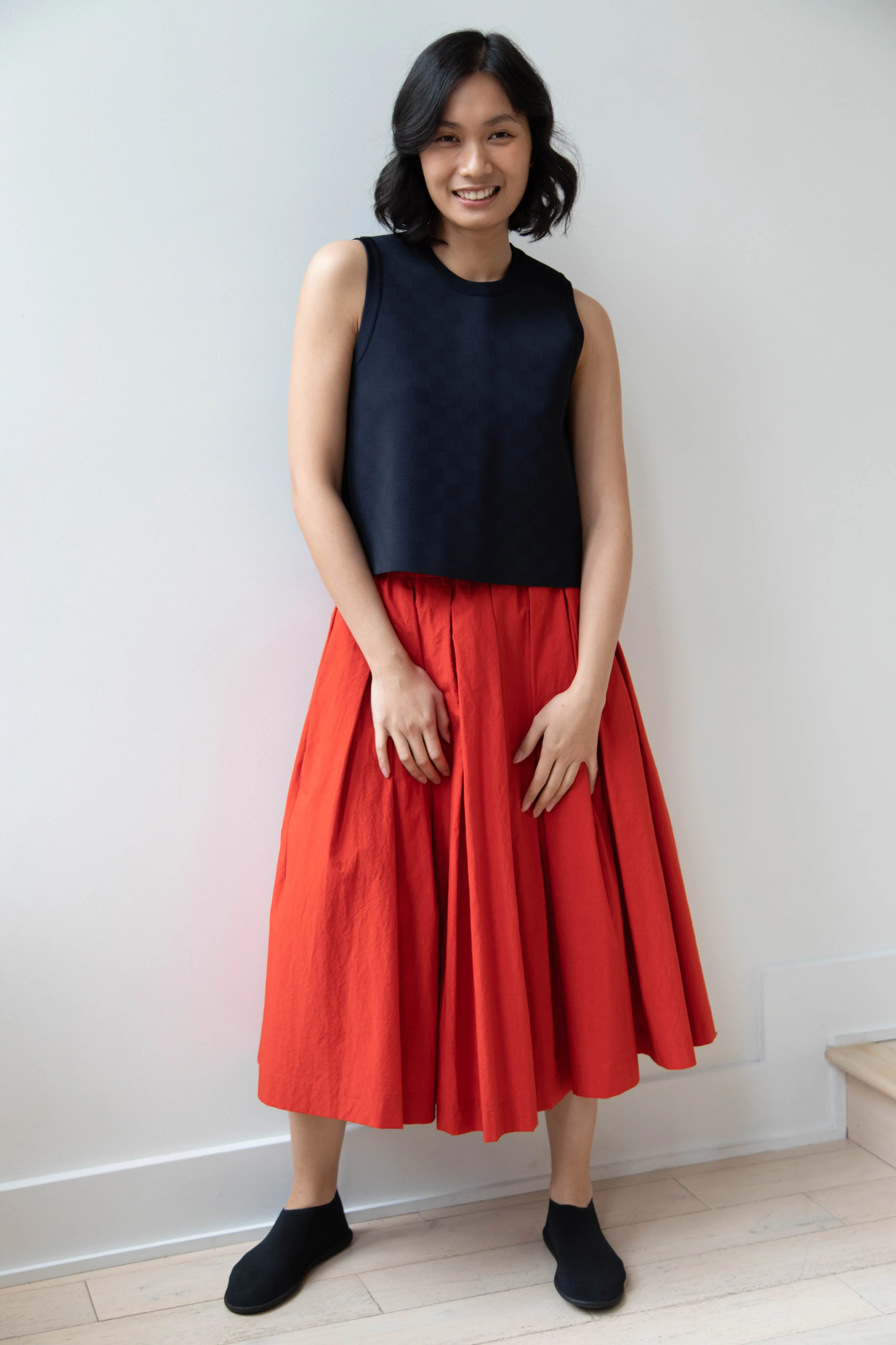 École de Curiosités | Solange Skirt in Red