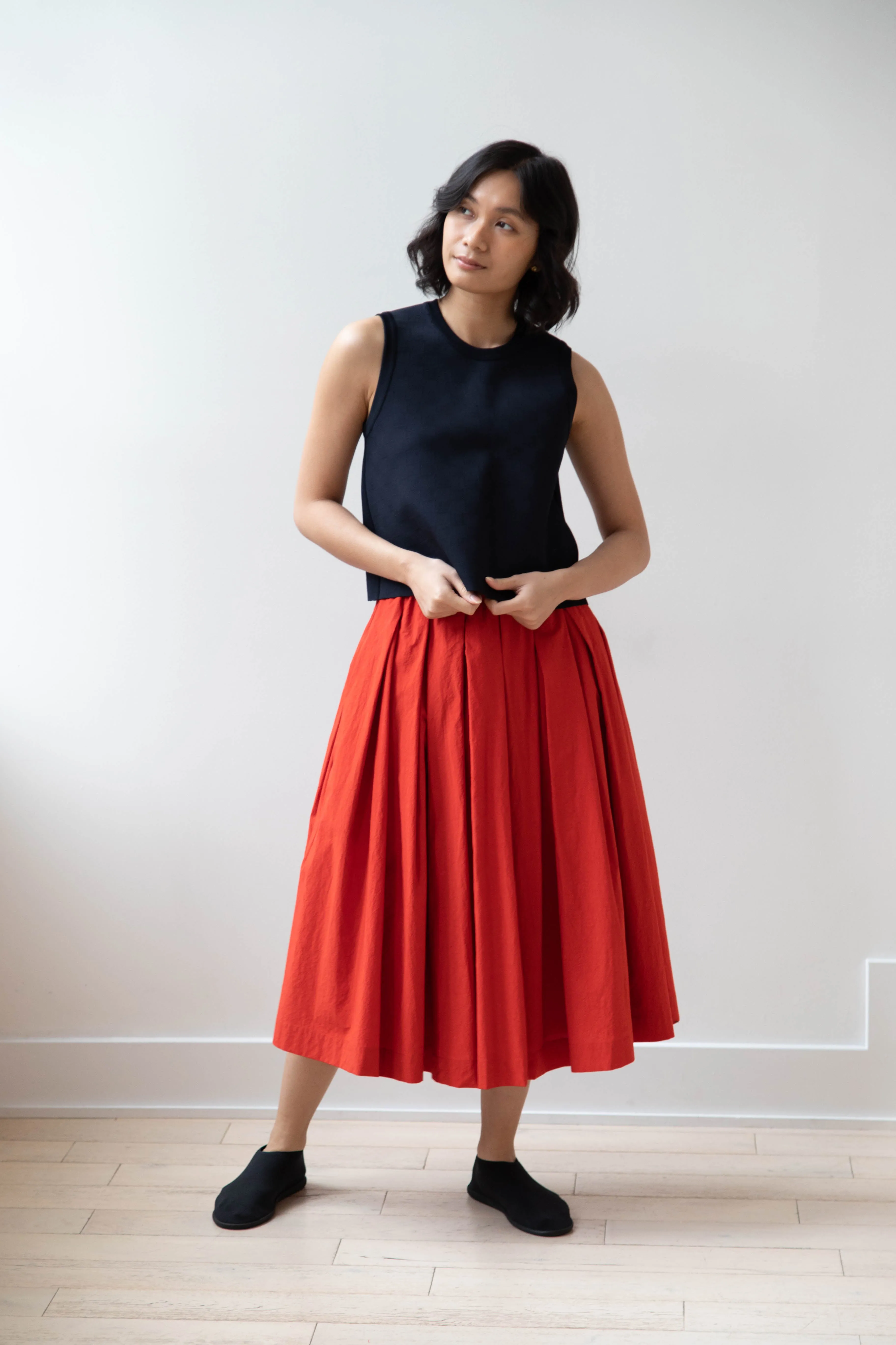 École de Curiosités | Solange Skirt in Red