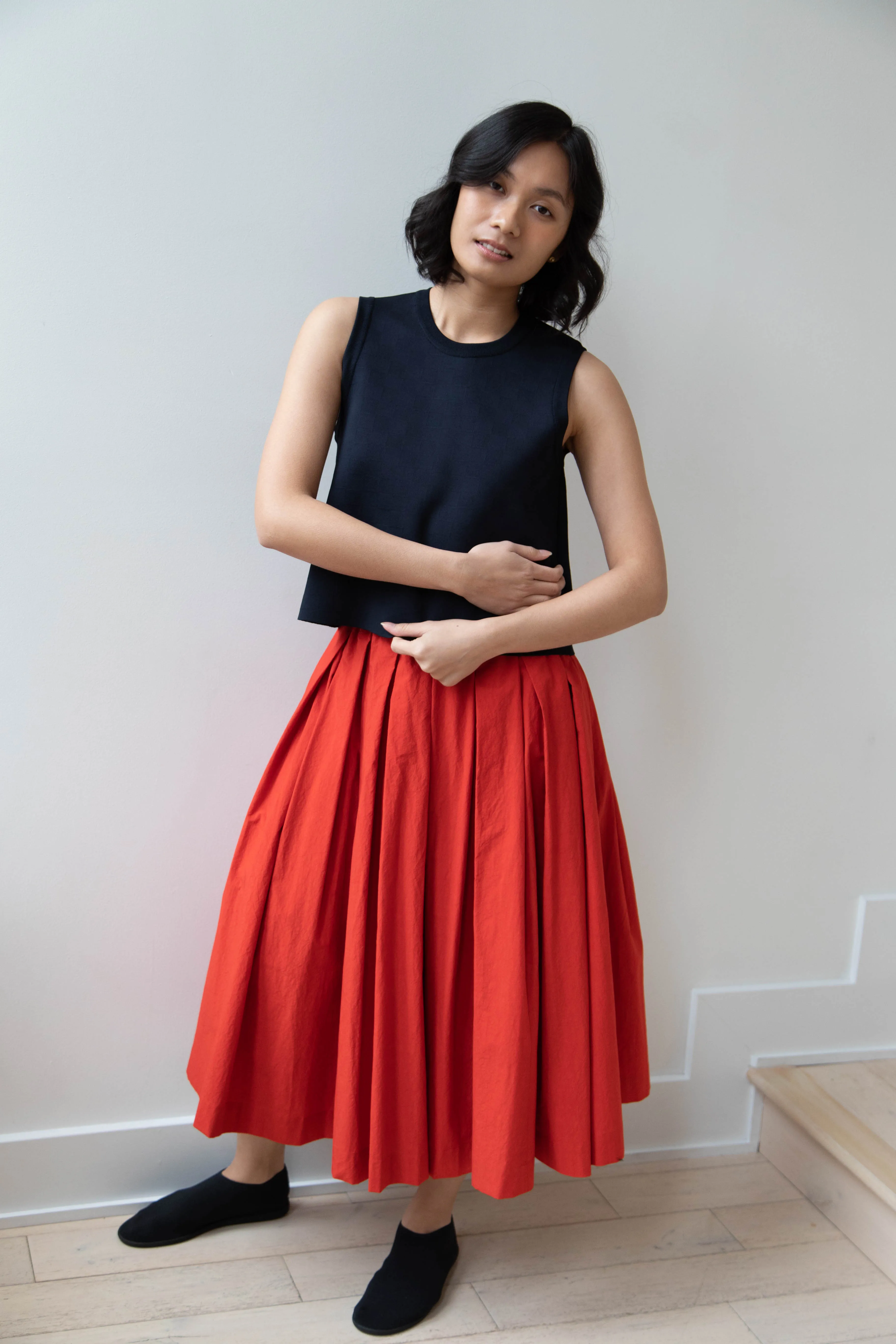 École de Curiosités | Solange Skirt in Red