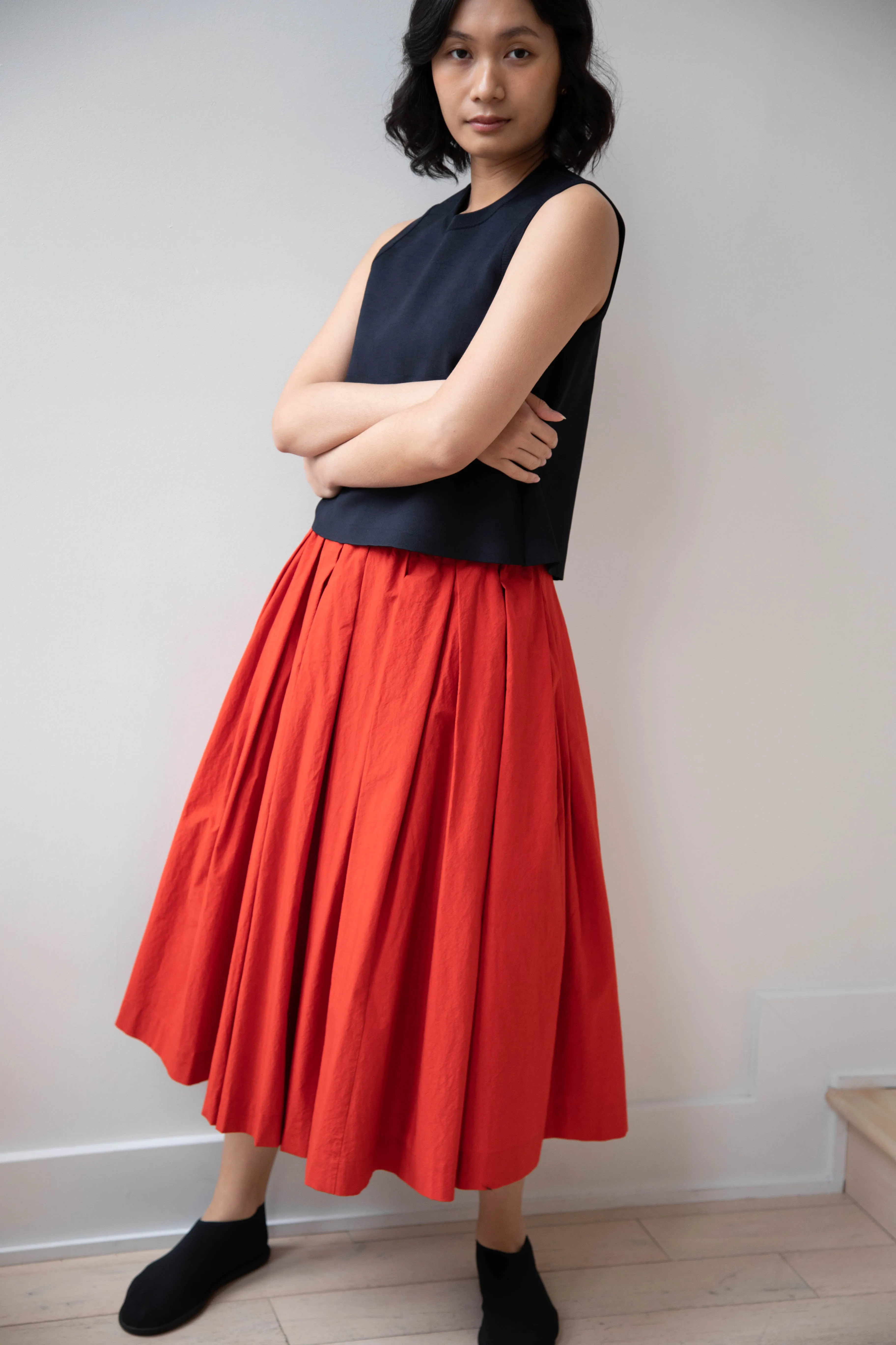 École de Curiosités | Solange Skirt in Red