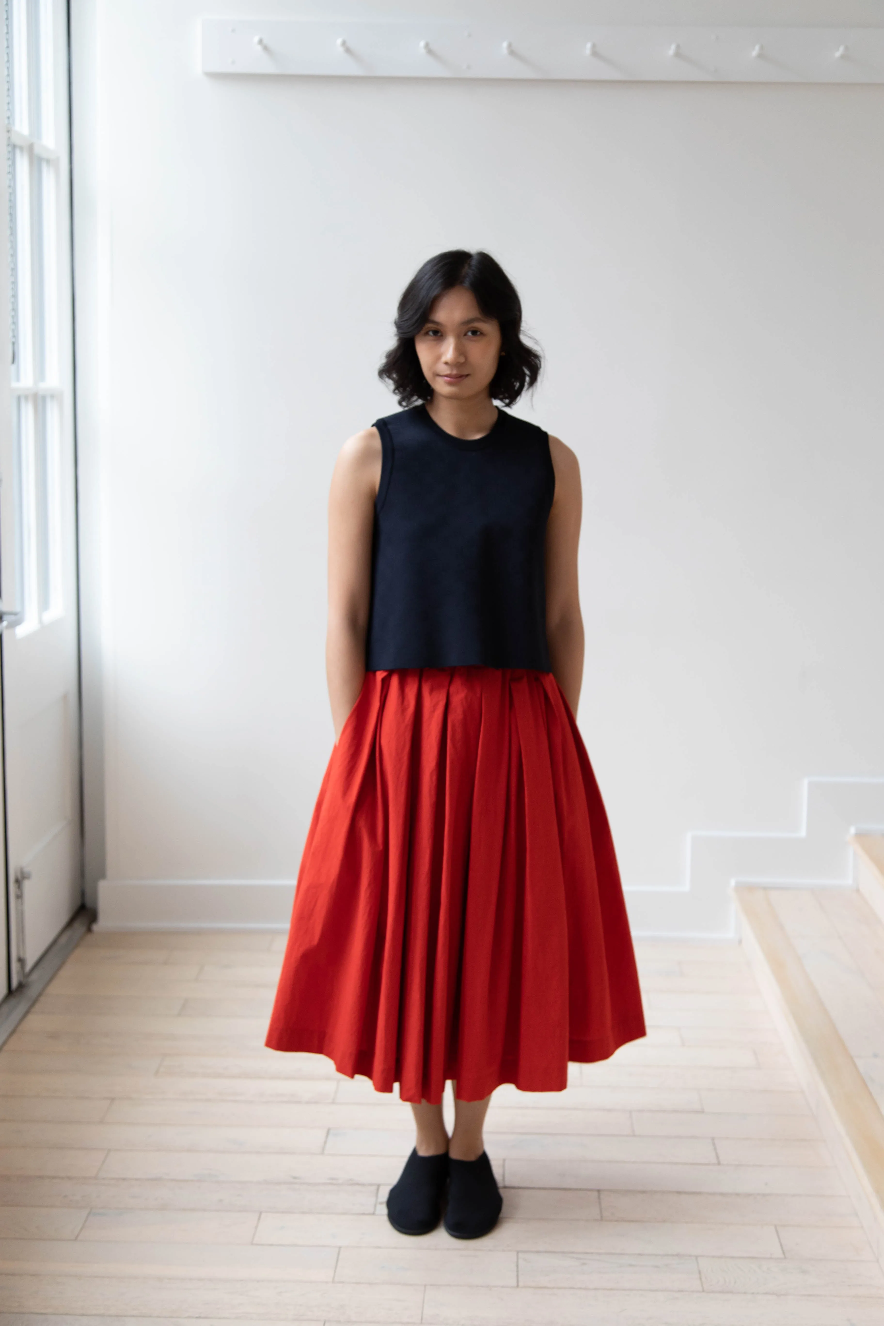 École de Curiosités | Solange Skirt in Red