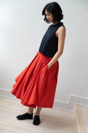École de Curiosités | Solange Skirt in Red