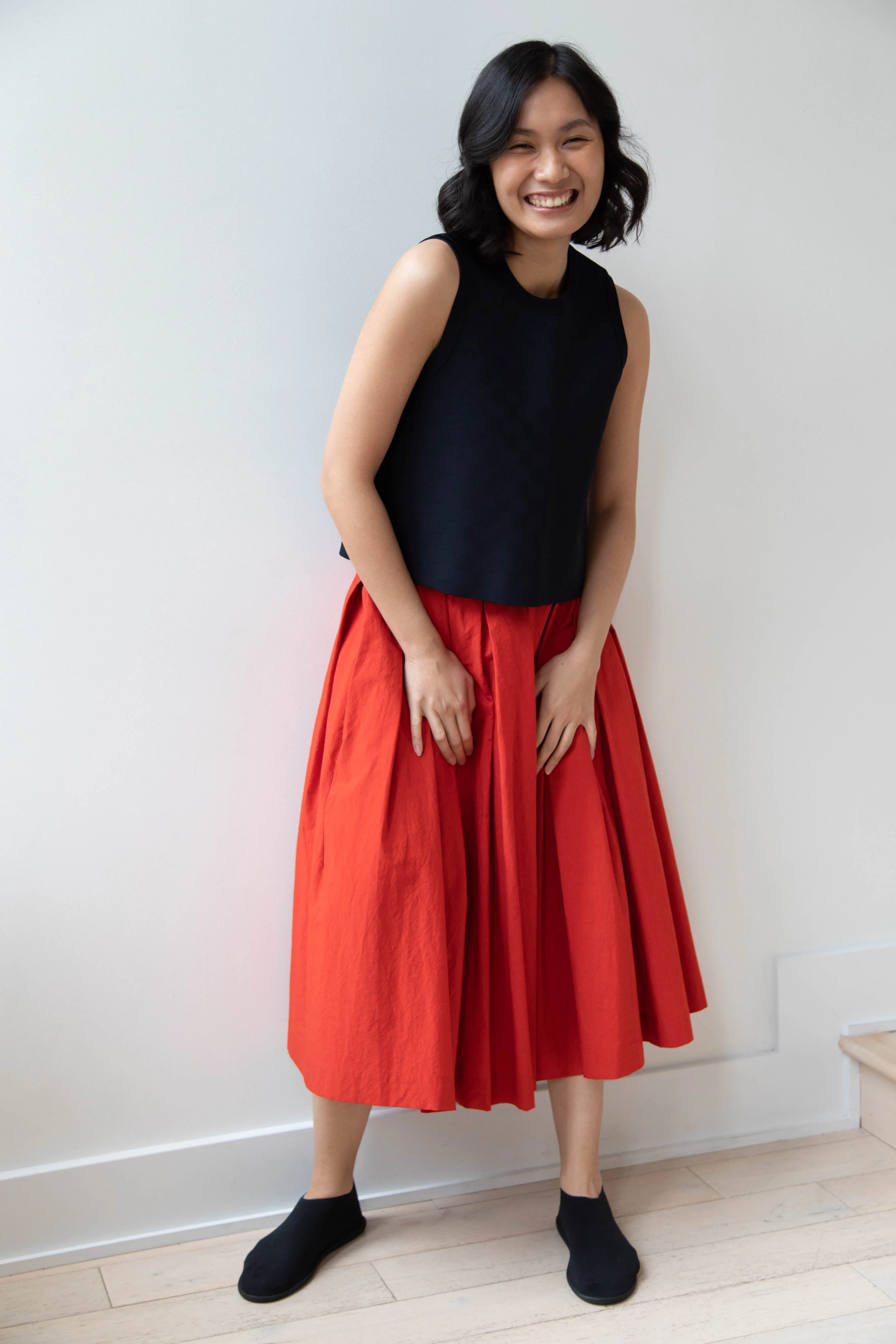 École de Curiosités | Solange Skirt in Red