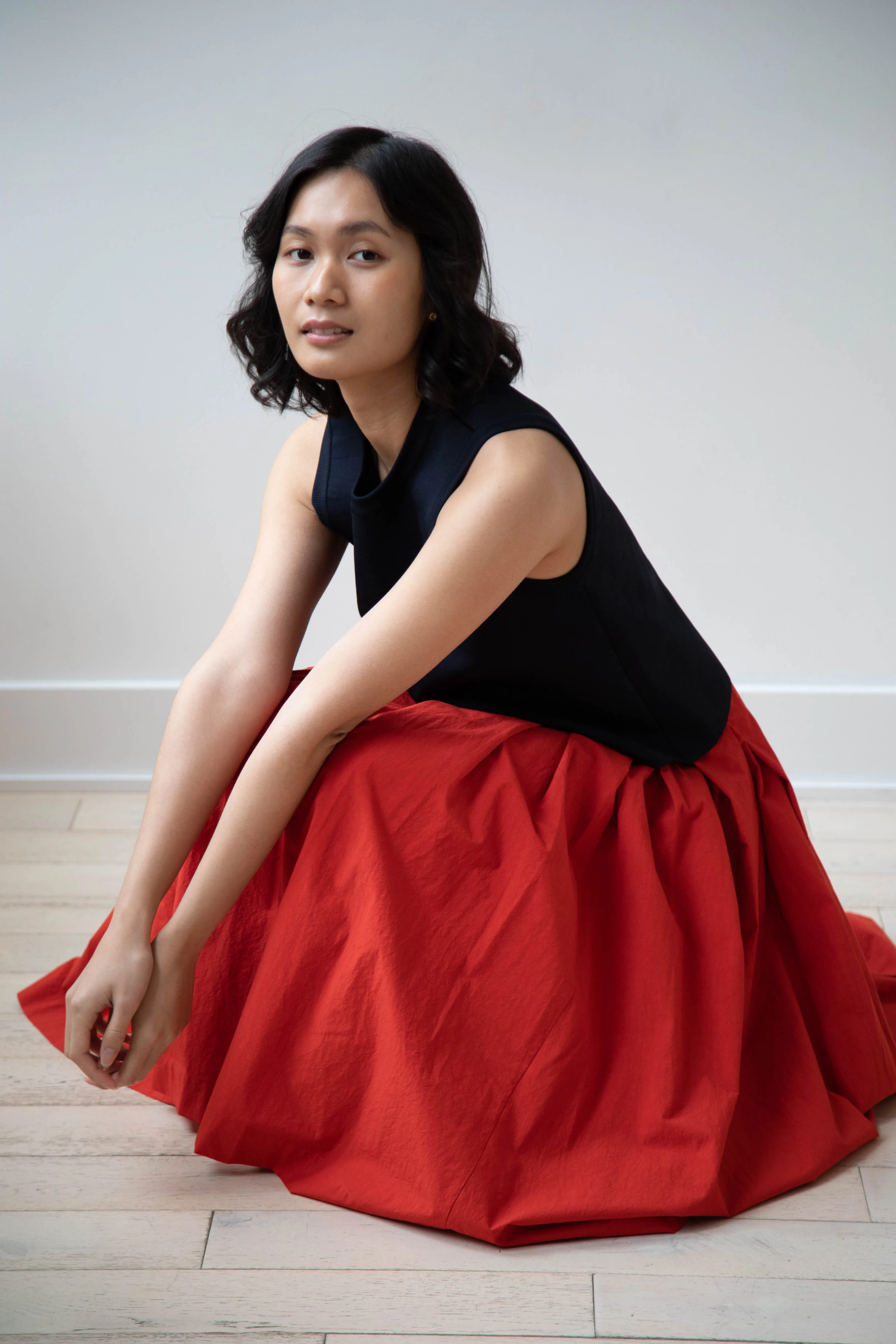 École de Curiosités | Solange Skirt in Red