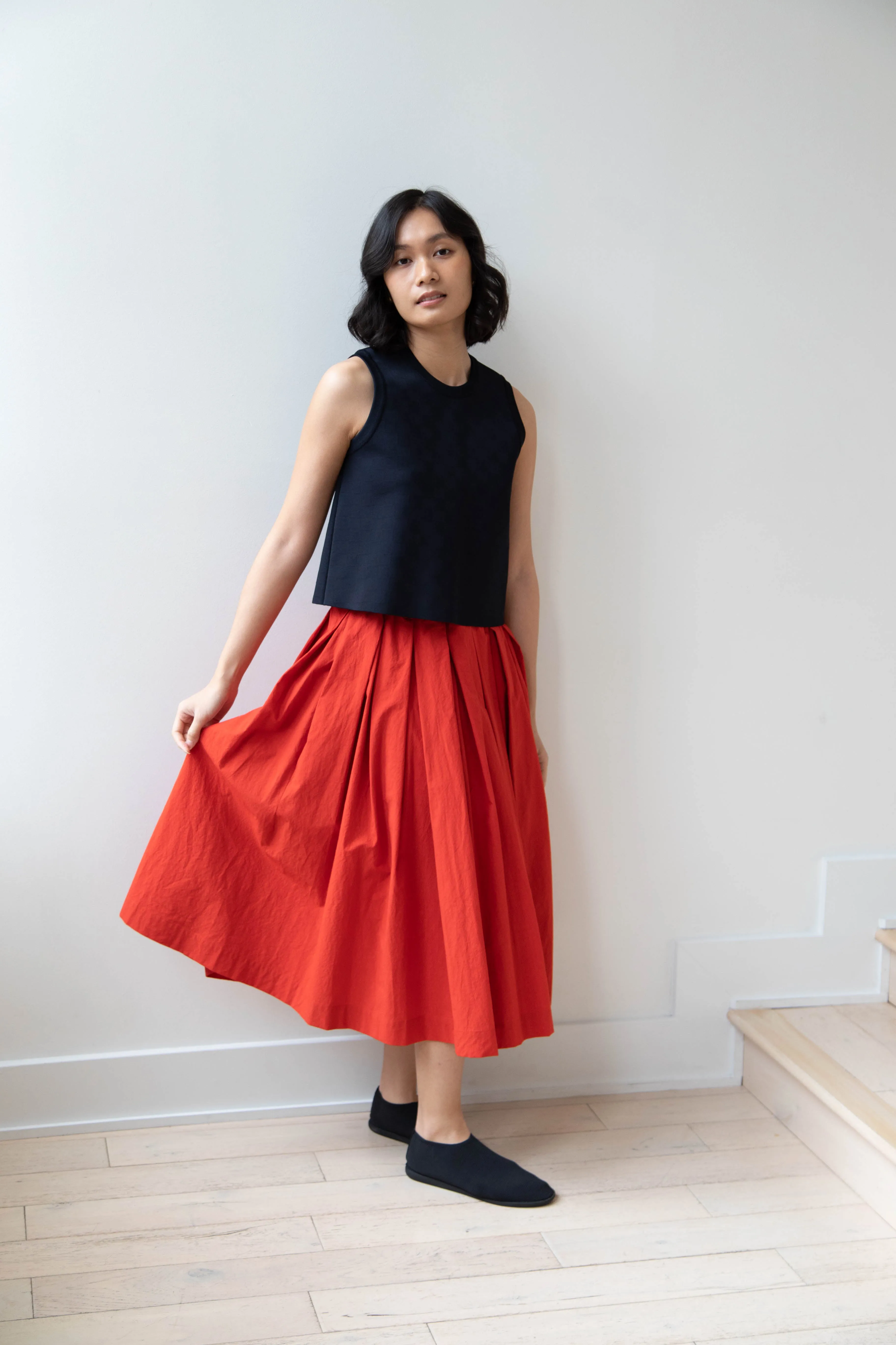 École de Curiosités | Solange Skirt in Red