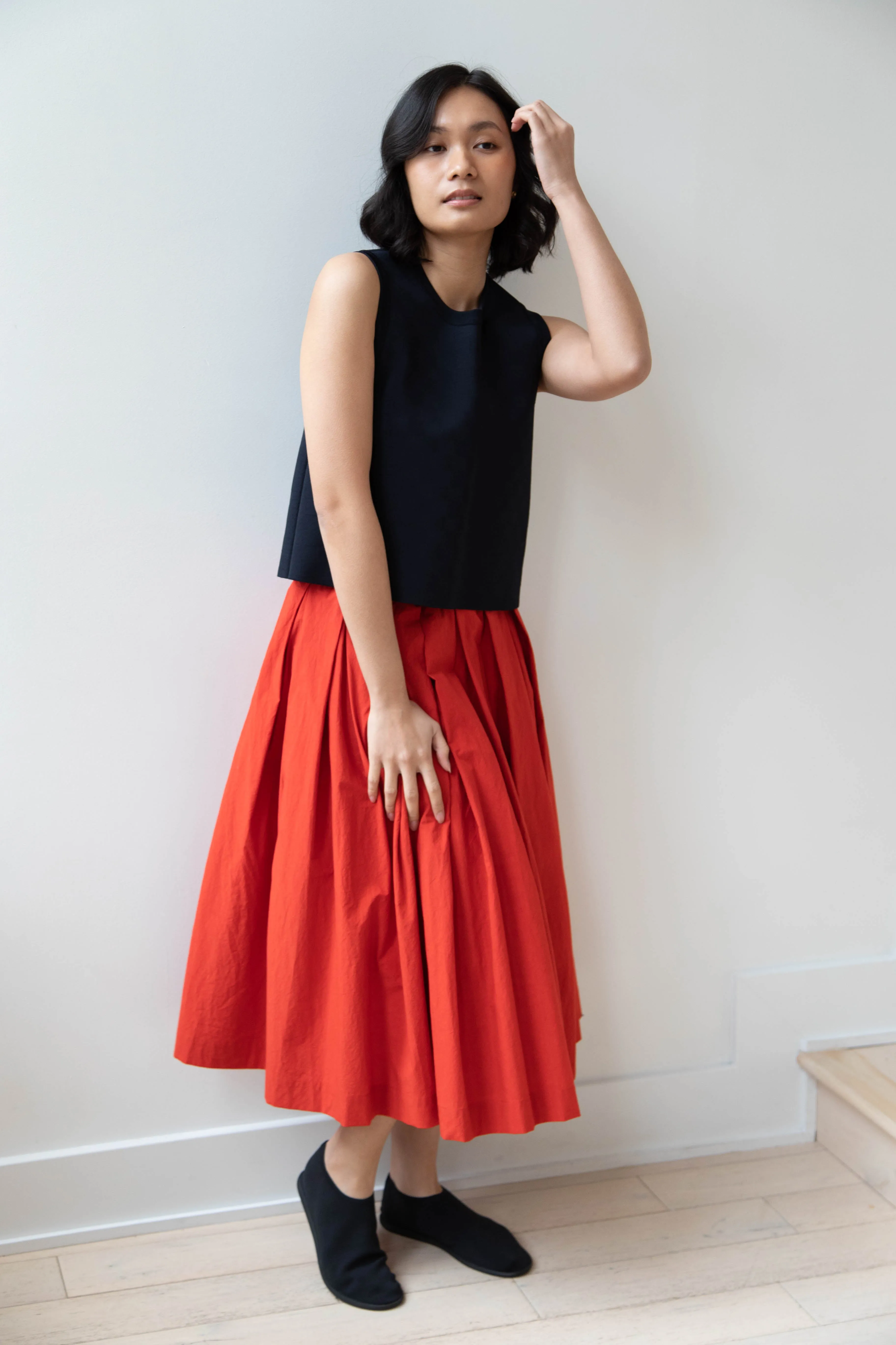 École de Curiosités | Solange Skirt in Red