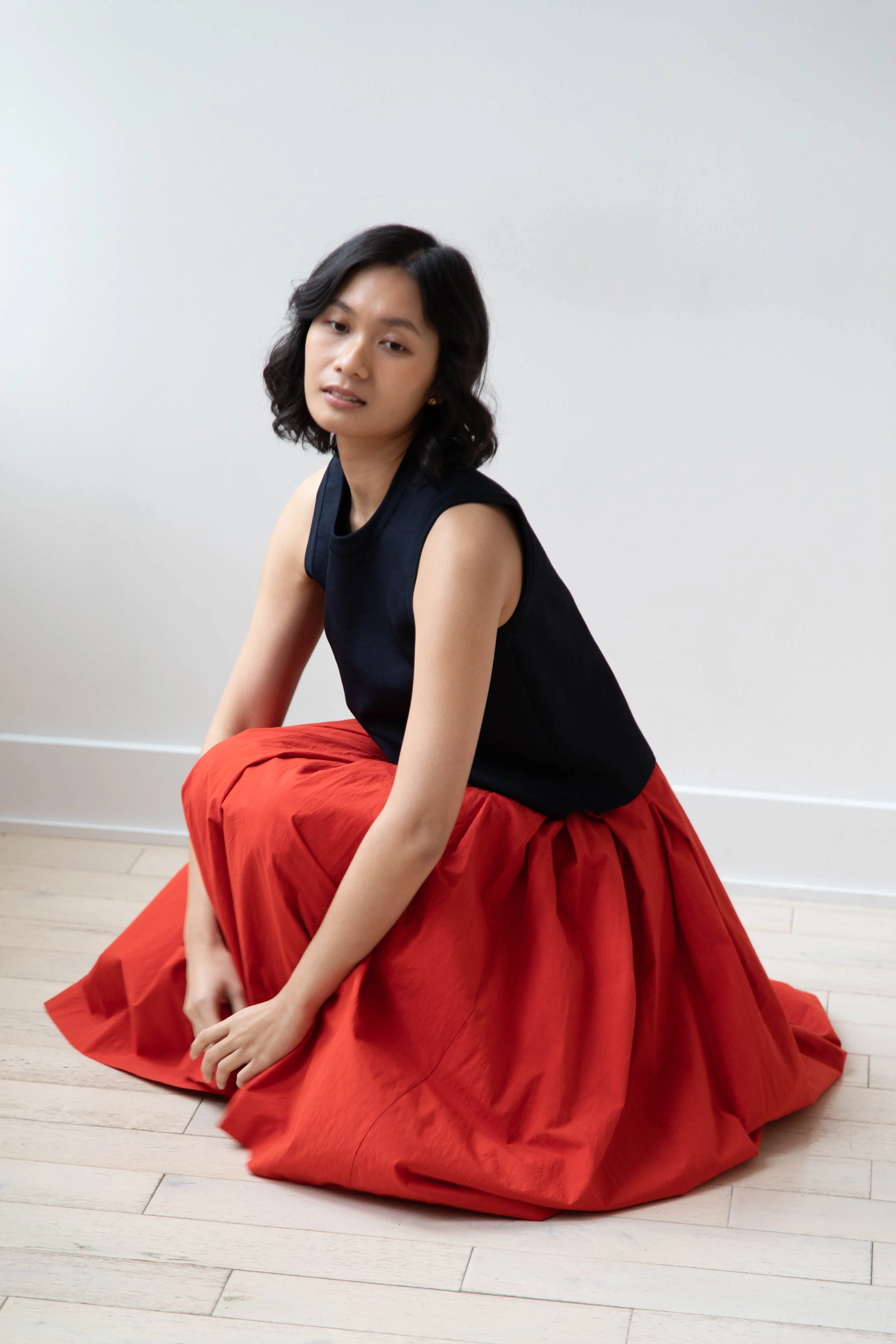 École de Curiosités | Solange Skirt in Red
