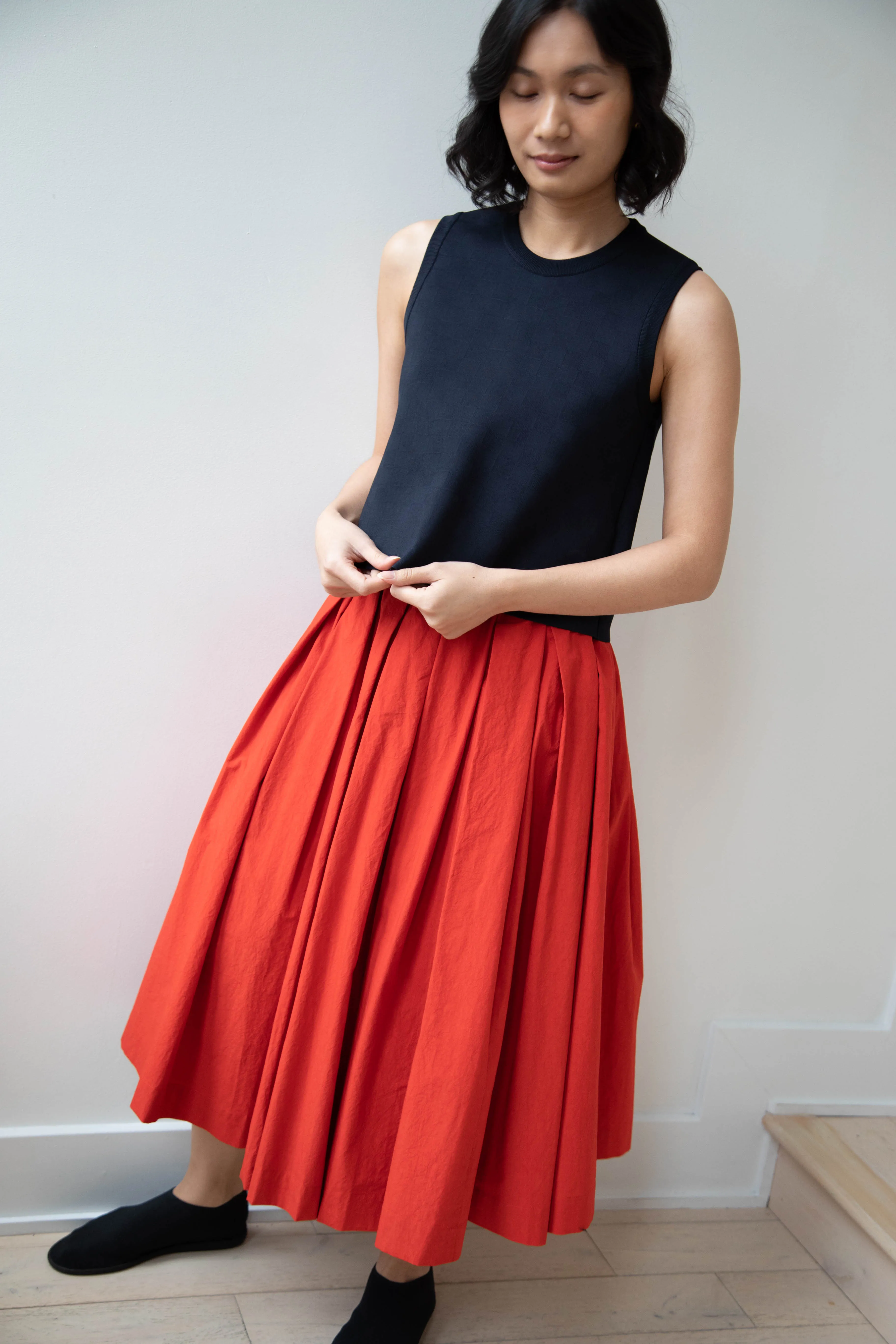 École de Curiosités | Solange Skirt in Red