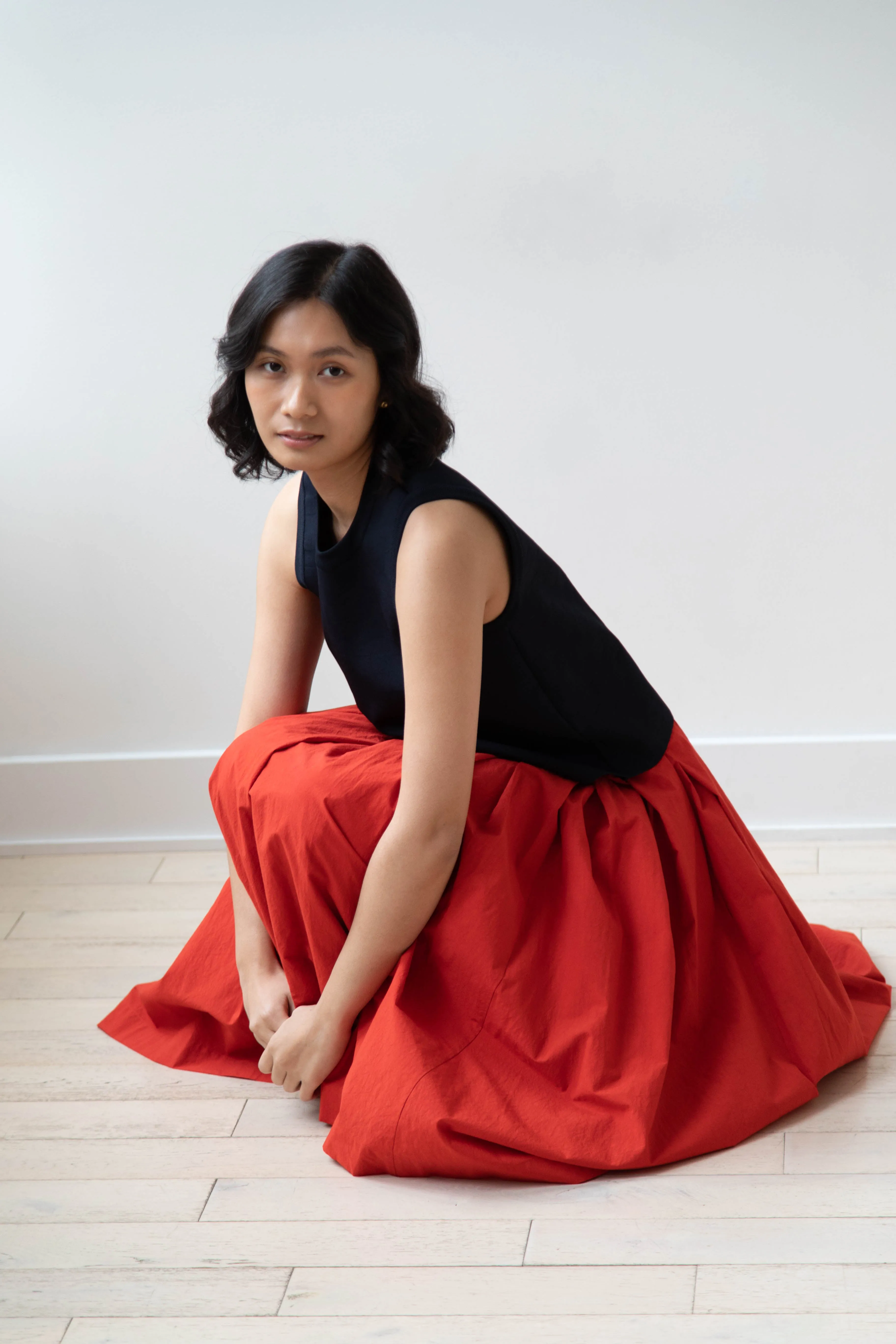 École de Curiosités | Solange Skirt in Red