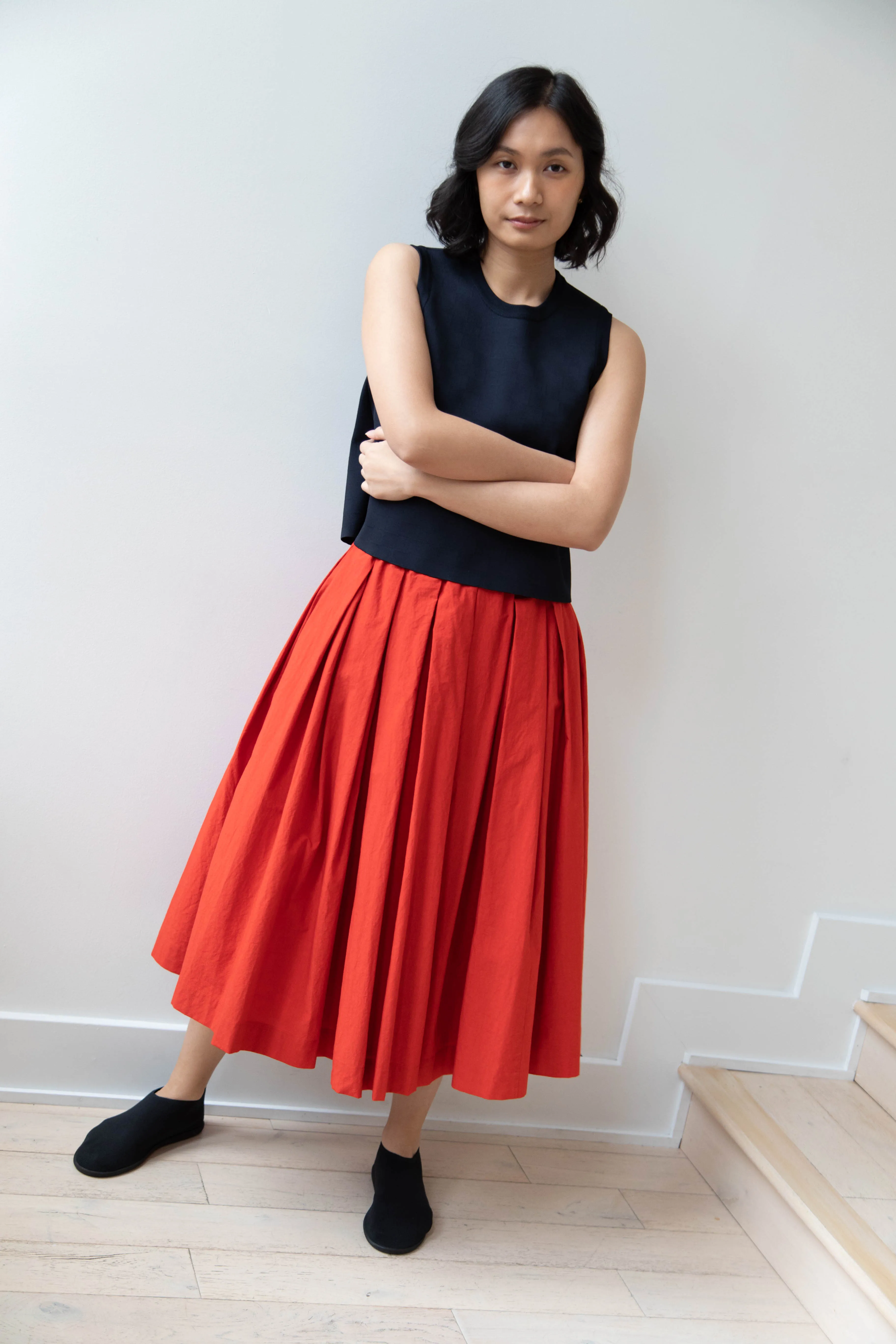 École de Curiosités | Solange Skirt in Red