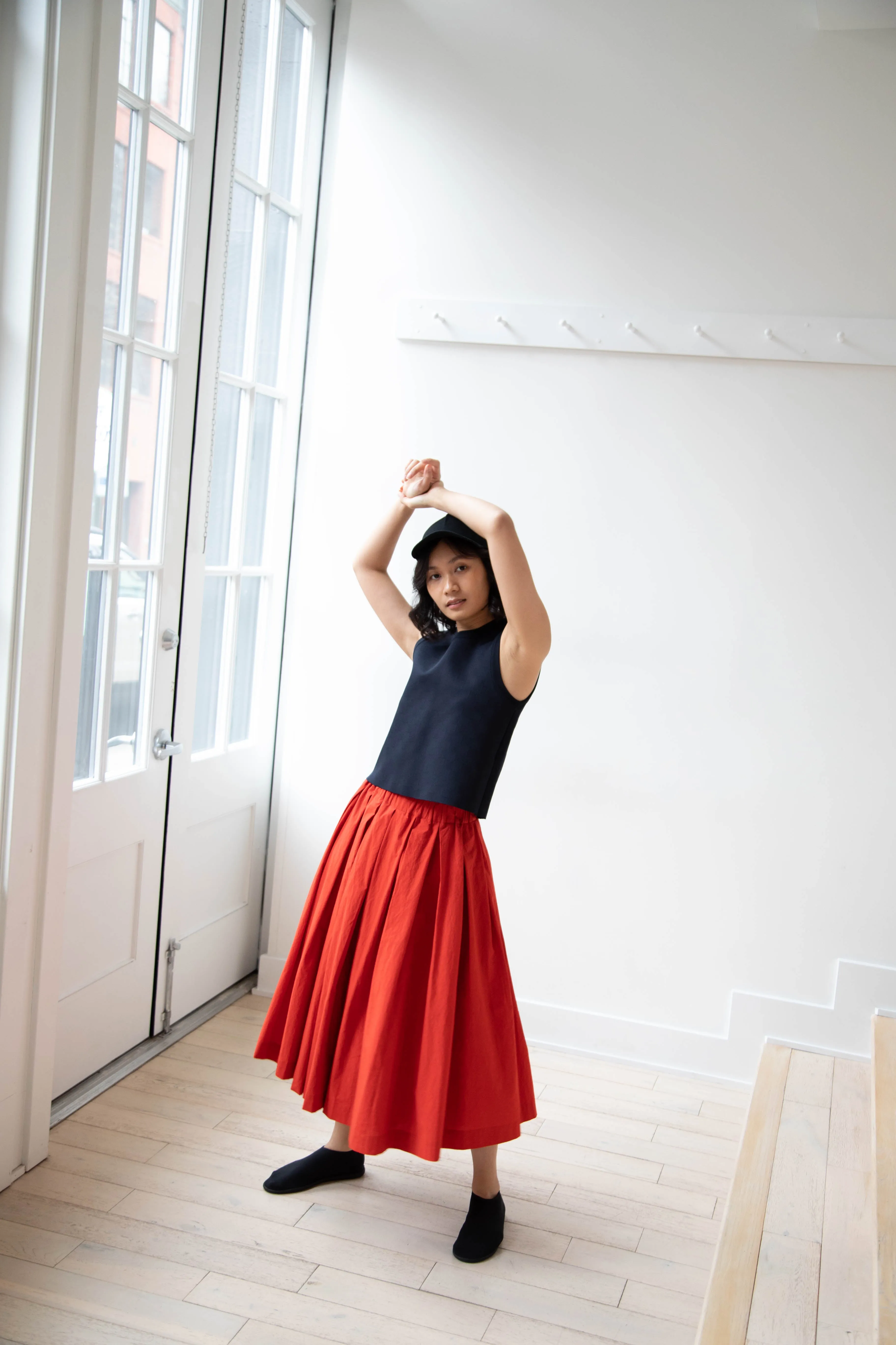 École de Curiosités | Solange Skirt in Red