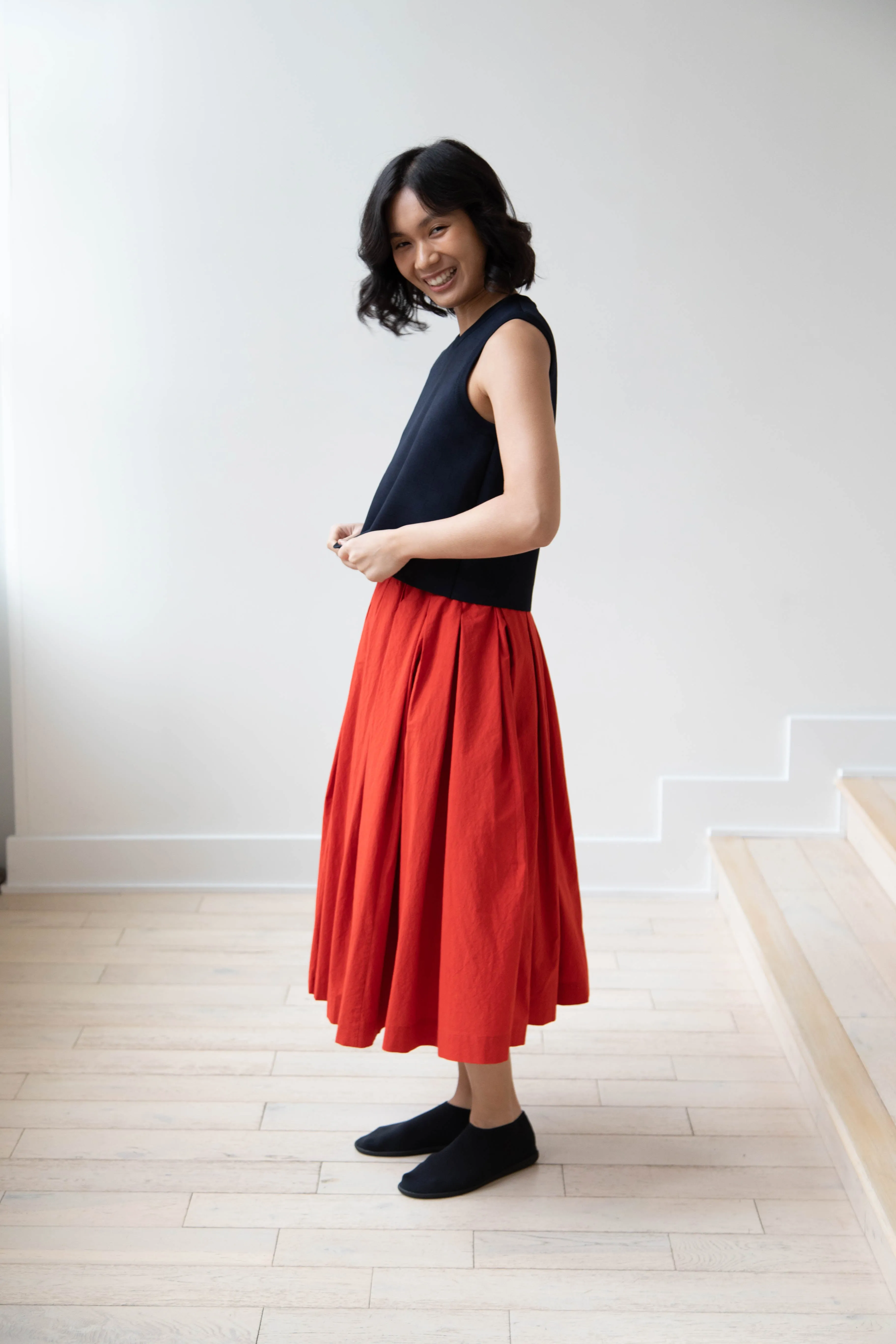 École de Curiosités | Solange Skirt in Red