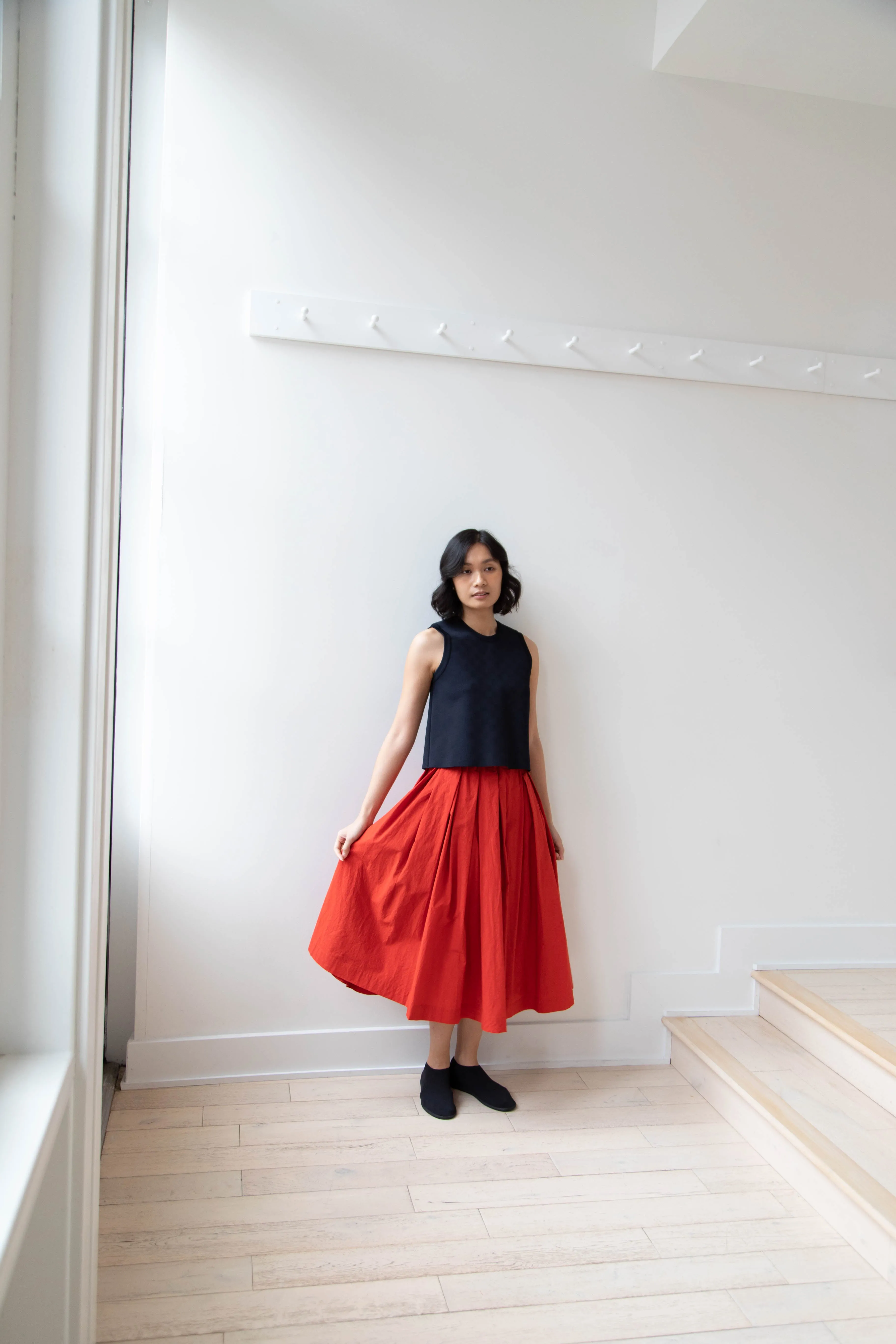 École de Curiosités | Solange Skirt in Red