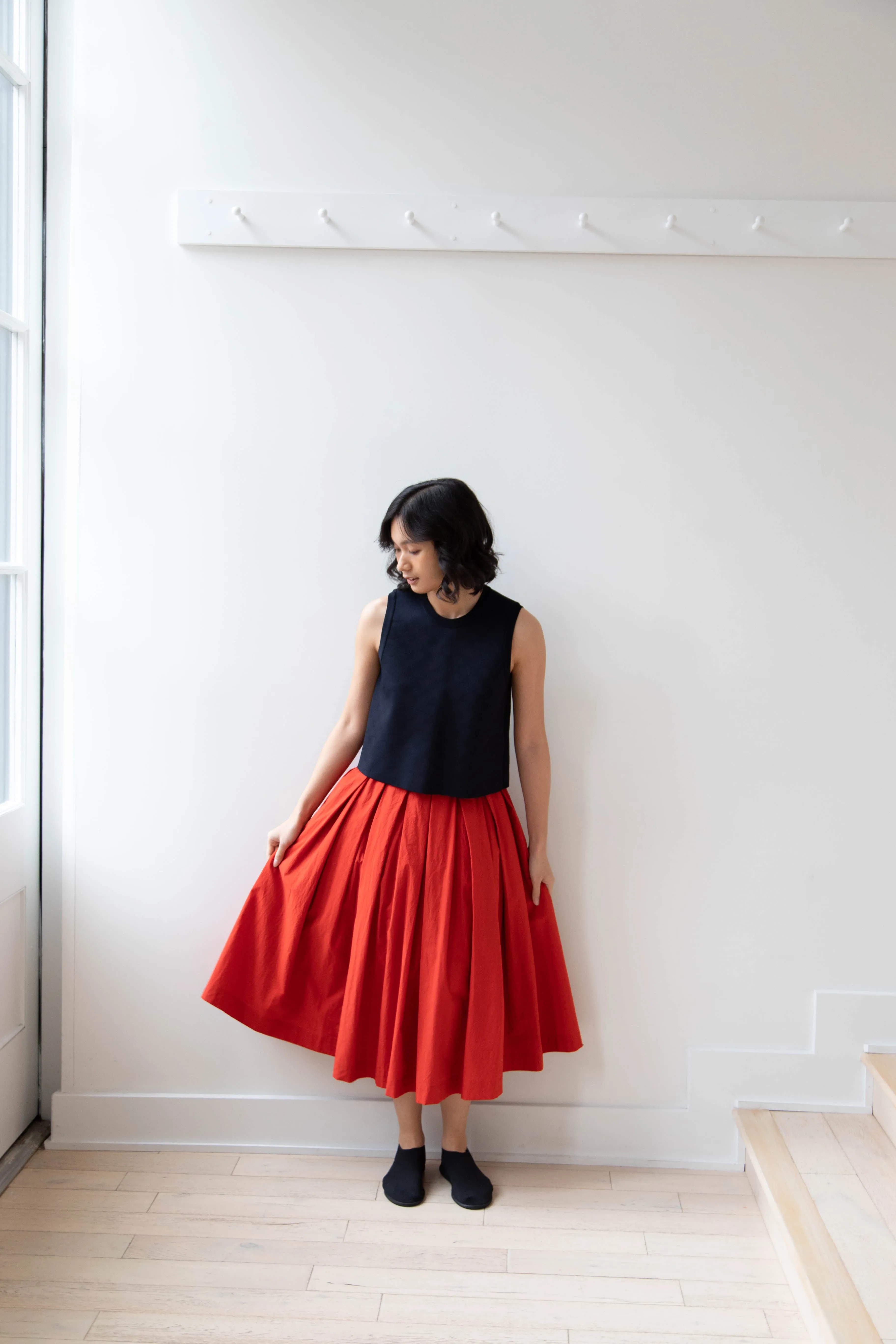 École de Curiosités | Solange Skirt in Red