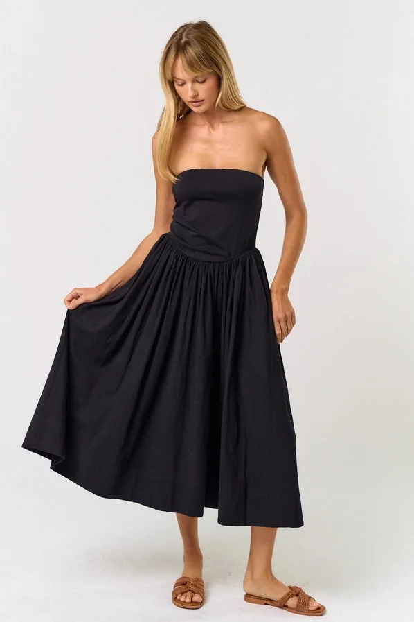 Collette Strapless Midi Dress