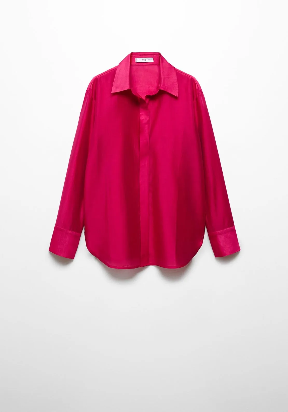 Concealed button shirt