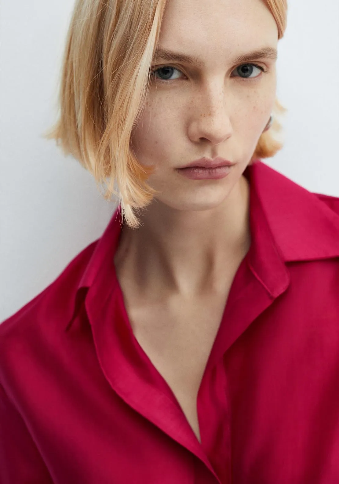 Concealed button shirt