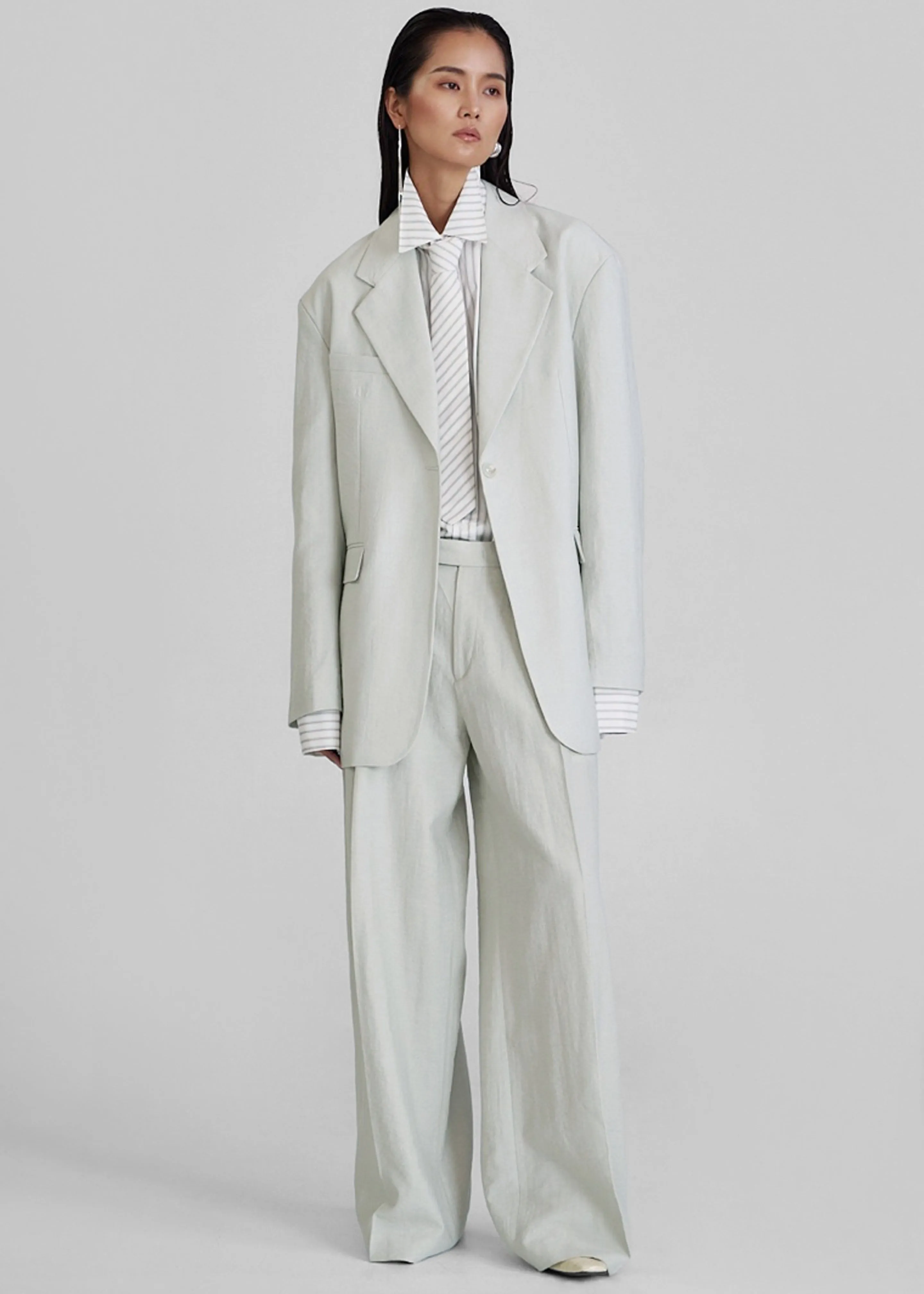 Connahy Tie Neck Shirt - White