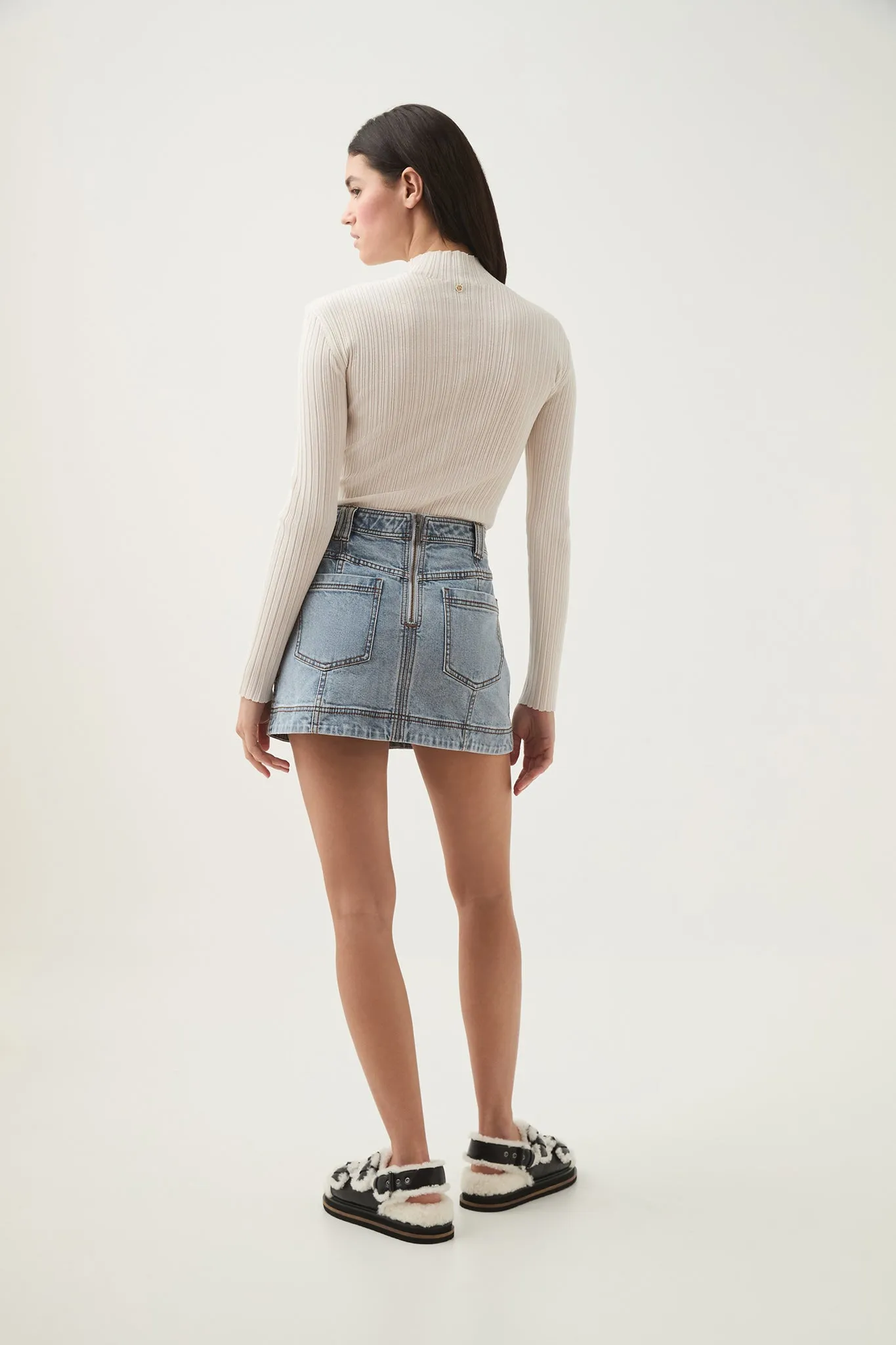 Corie Low Waisted Mini Skirt