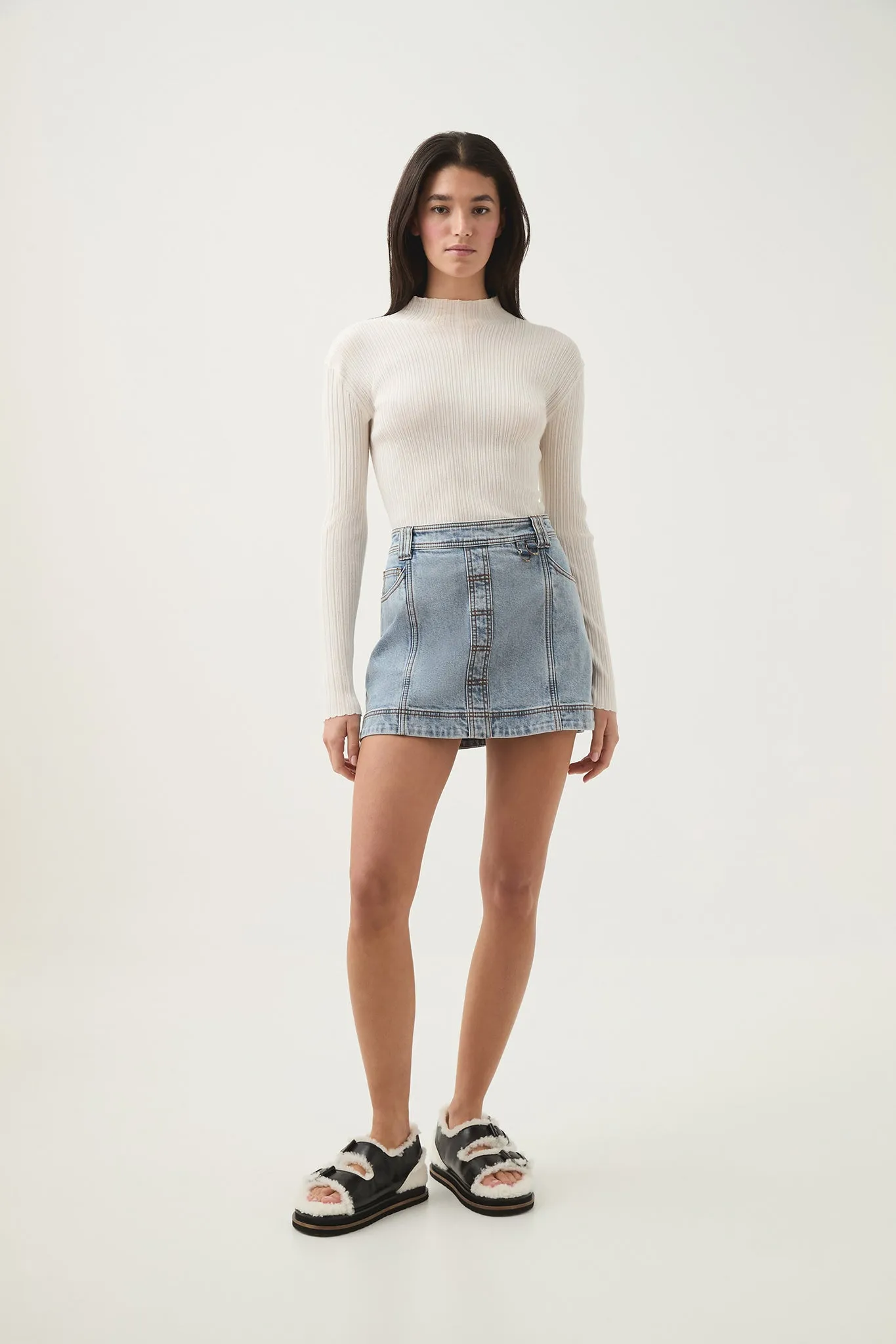 Corie Low Waisted Mini Skirt