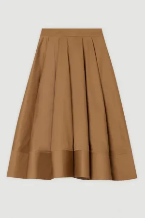 Cotton Tailored Full Skirt