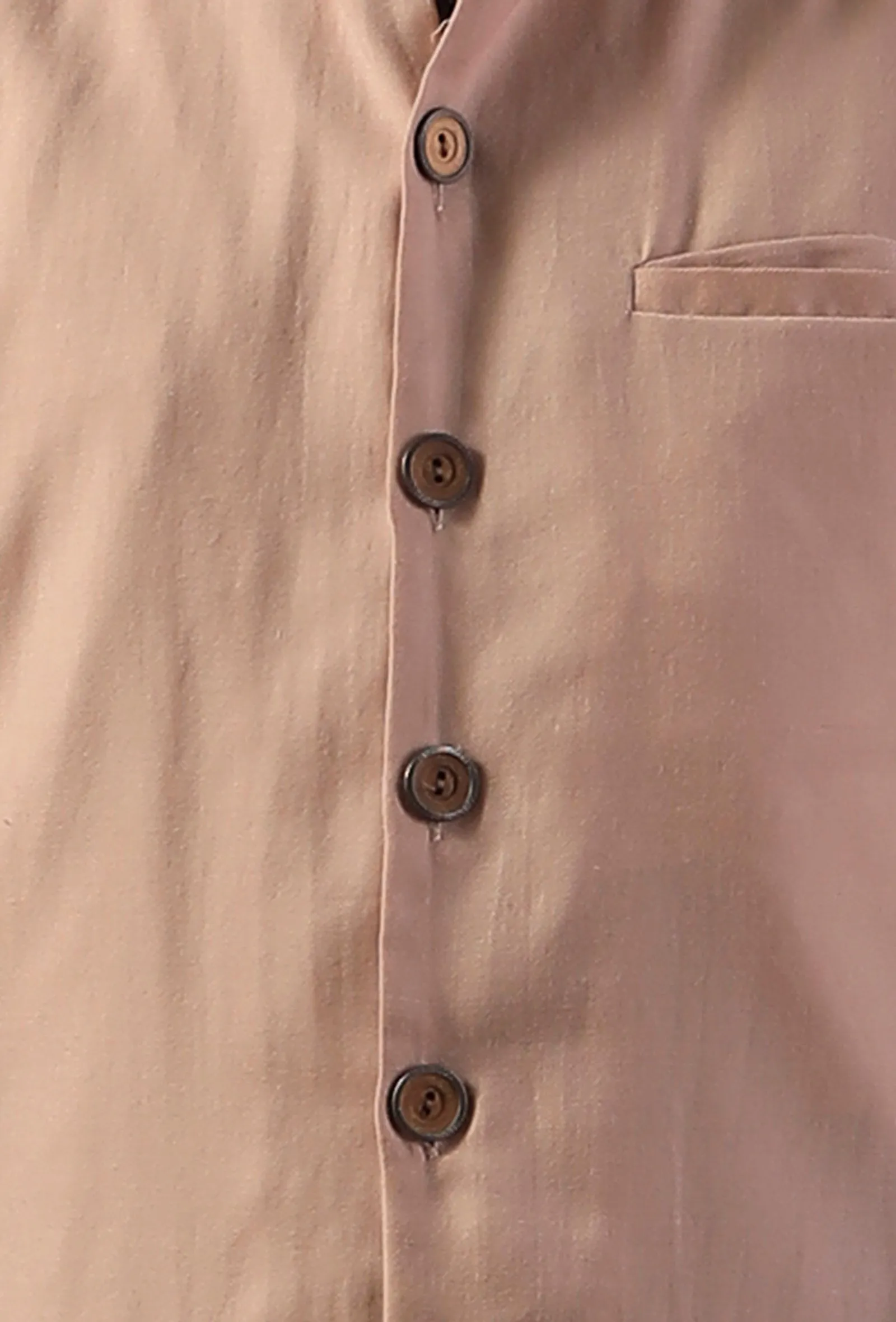 Cream Beige Blend Nehru Jacket