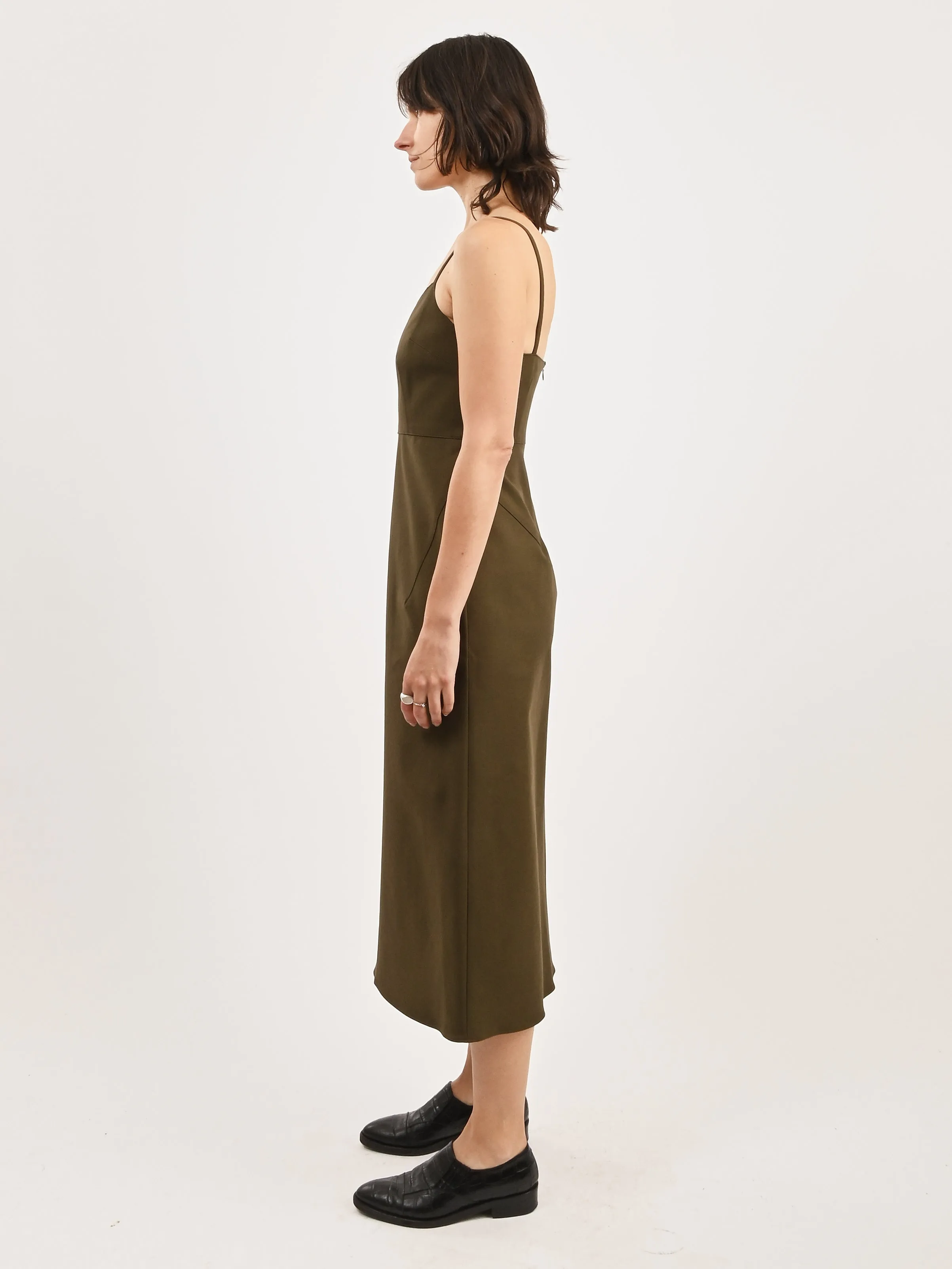 Dark Olive Agitator Dress