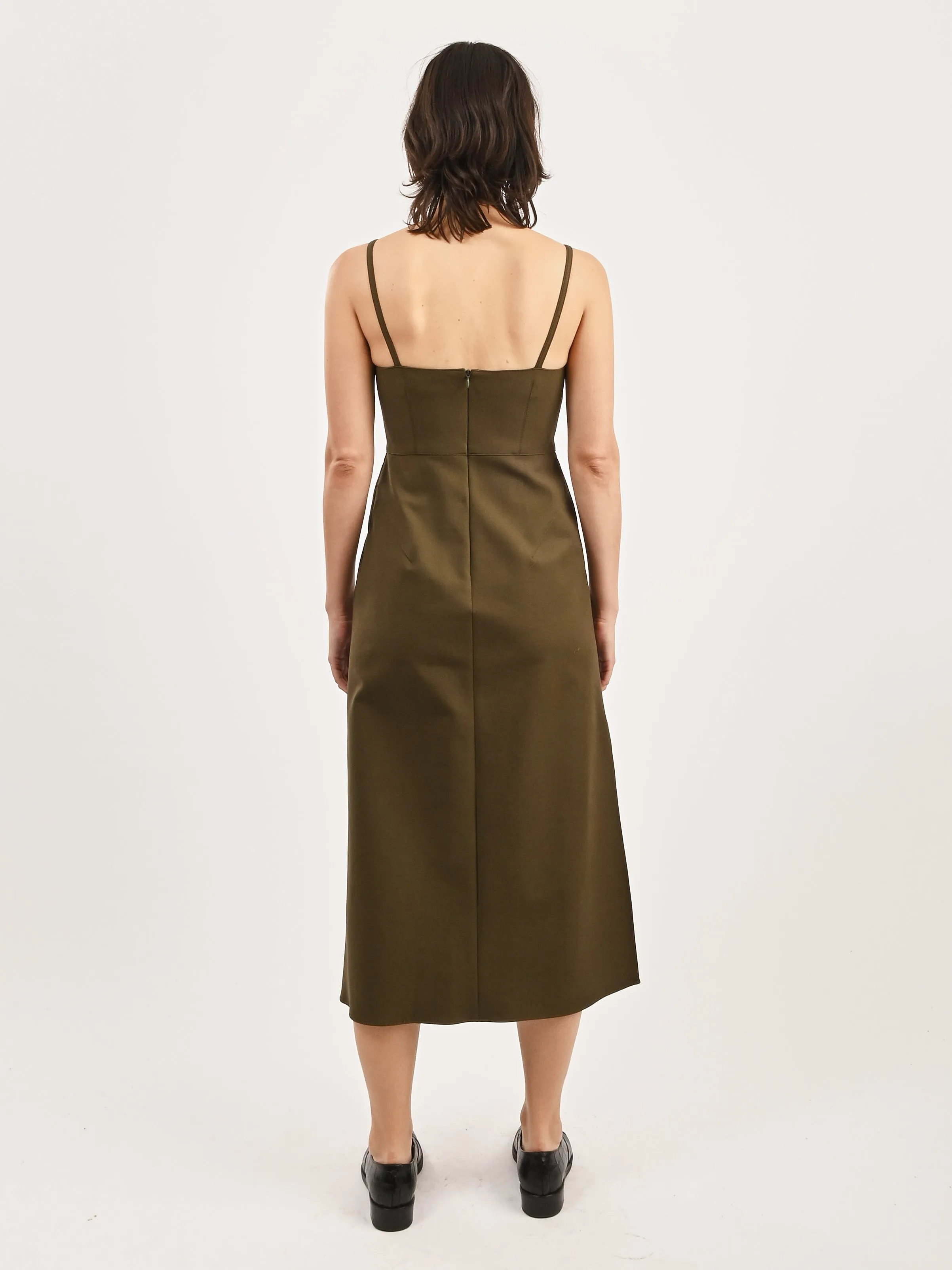 Dark Olive Agitator Dress