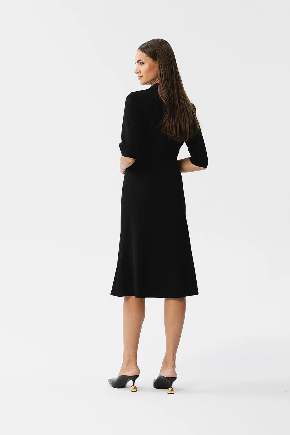 Day dress Cotton Wrap Casual Spring Tie-Waist Shirt Dress