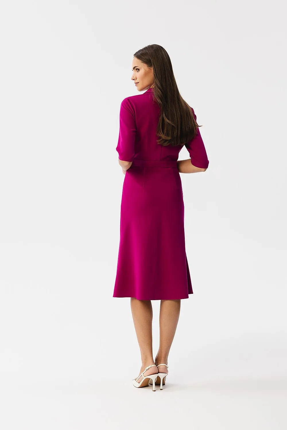 Day dress Cotton Wrap Casual Spring Tie-Waist Shirt Dress