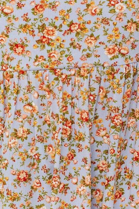 DITSY TIE STRAP TOP