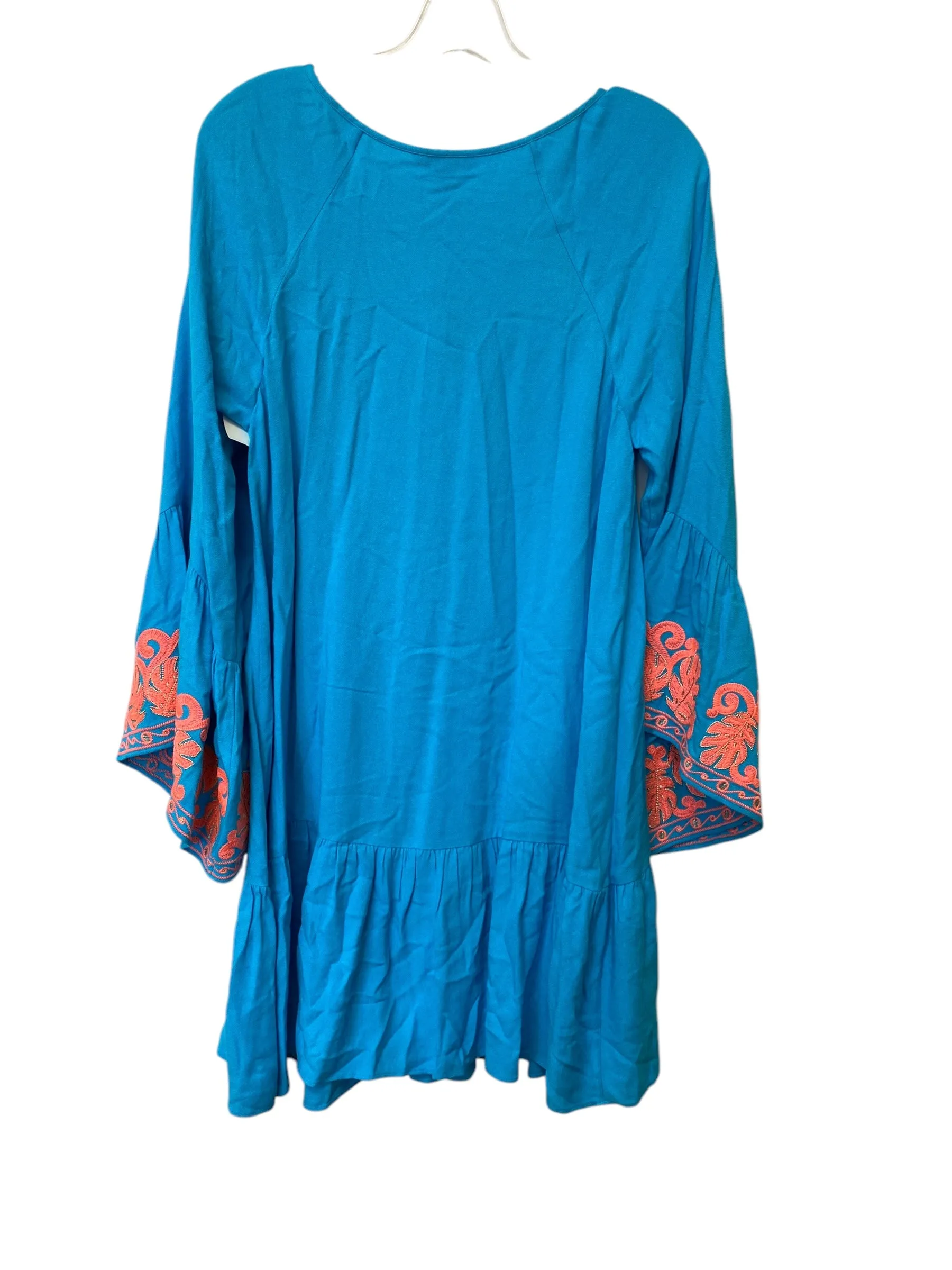 Dress Casual Midi By Lilly Pulitzer In Blue & Pink, Size: S