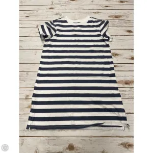 Dress Casual Midi By Old Navy In Blue & White, Size: S