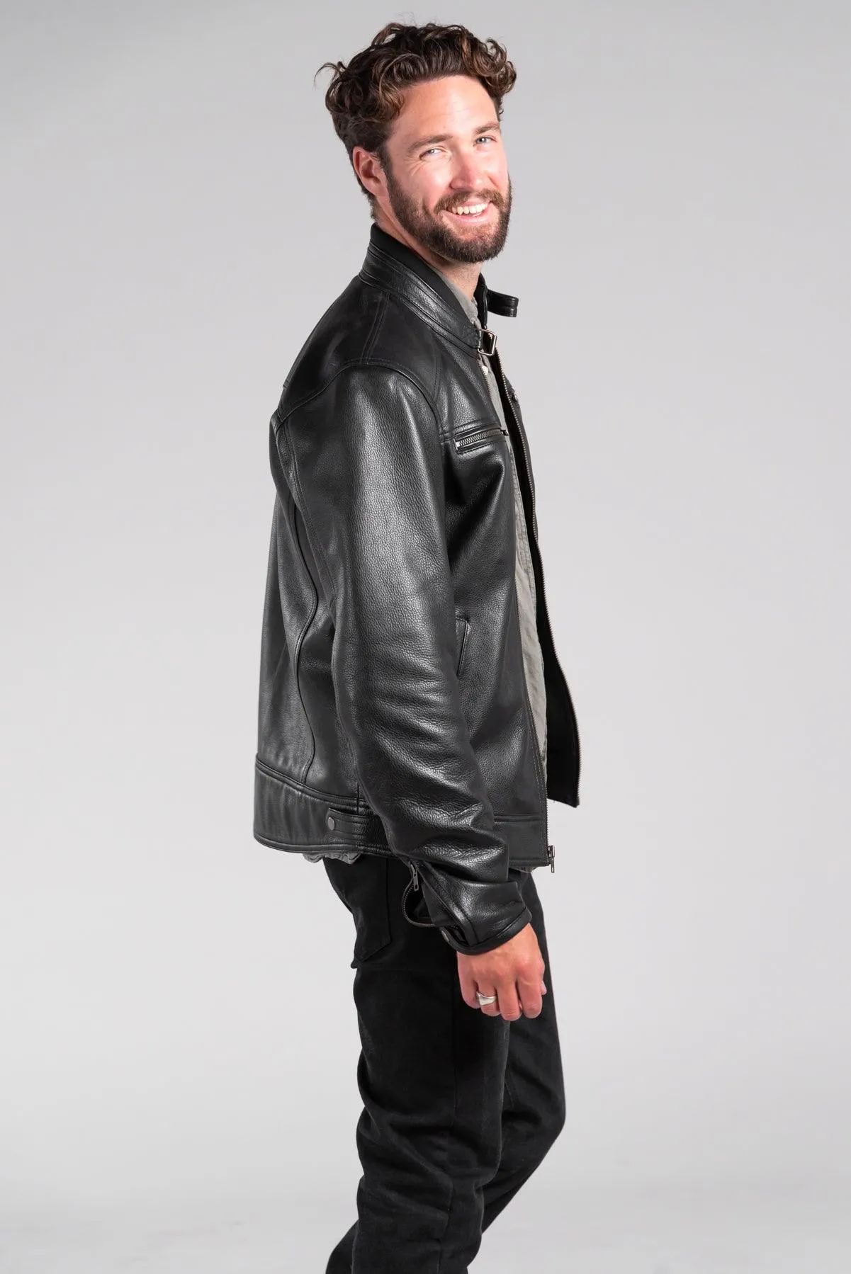 Duke Leather Motorcycle Jacket (Armoured)