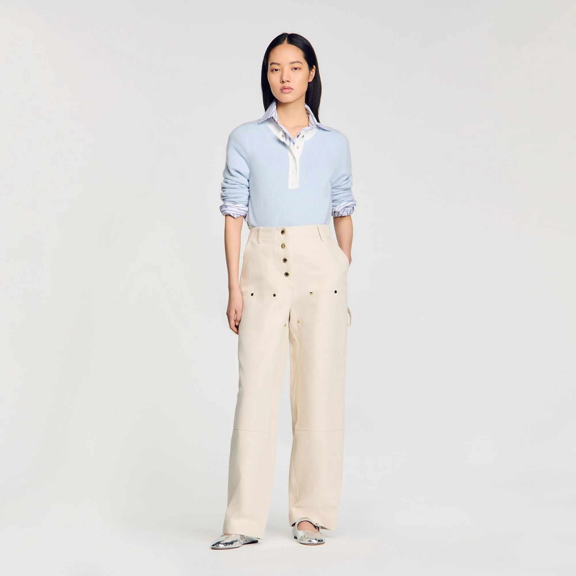 Edouard Wool And Cashmere Jumper Sky Blue