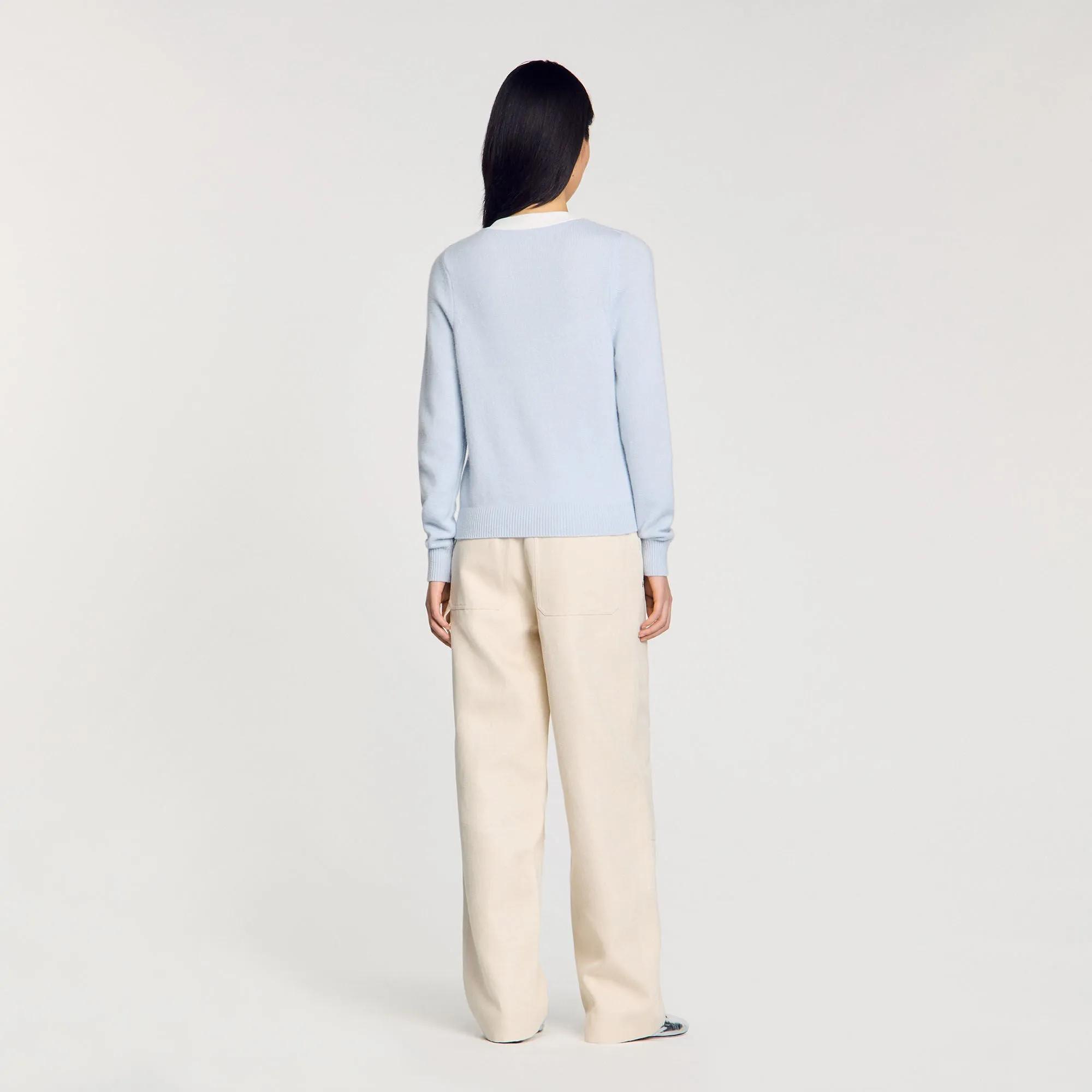 Edouard Wool And Cashmere Jumper Sky Blue