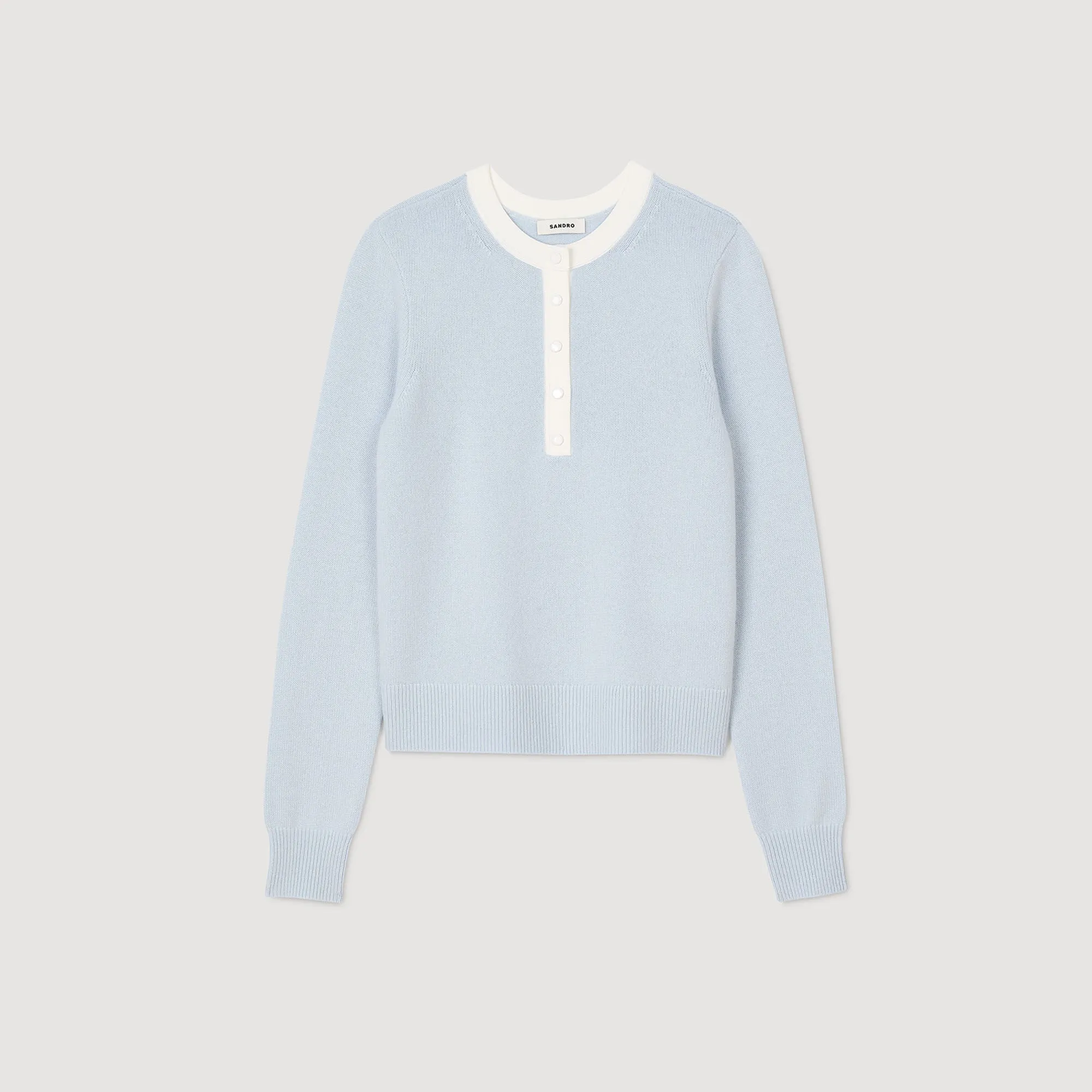 Edouard Wool And Cashmere Jumper Sky Blue