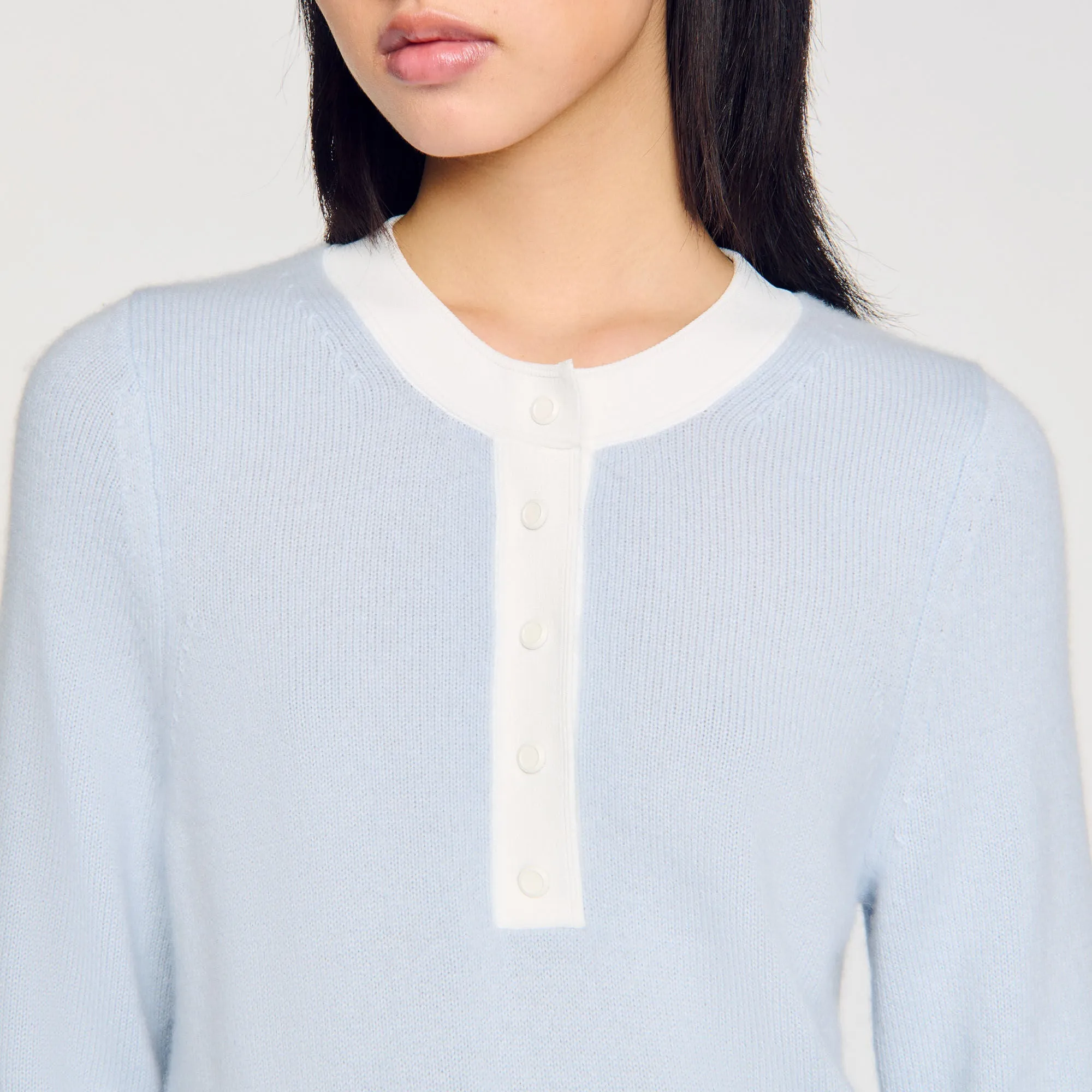 Edouard Wool And Cashmere Jumper Sky Blue