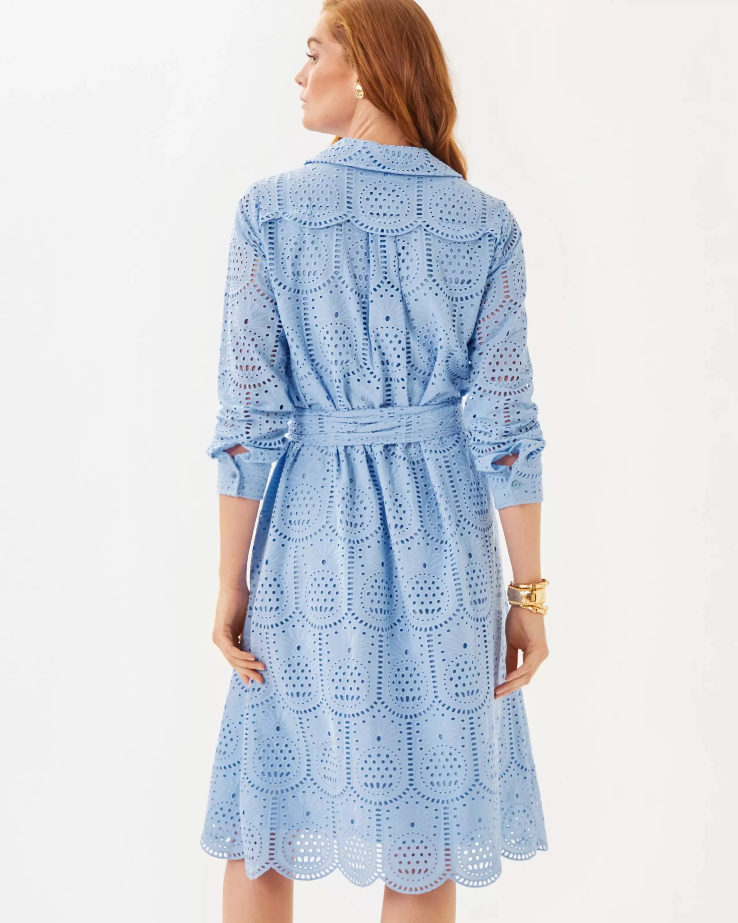 Eira Midi Shirtdress (Jacaranda Blue Pineapple)