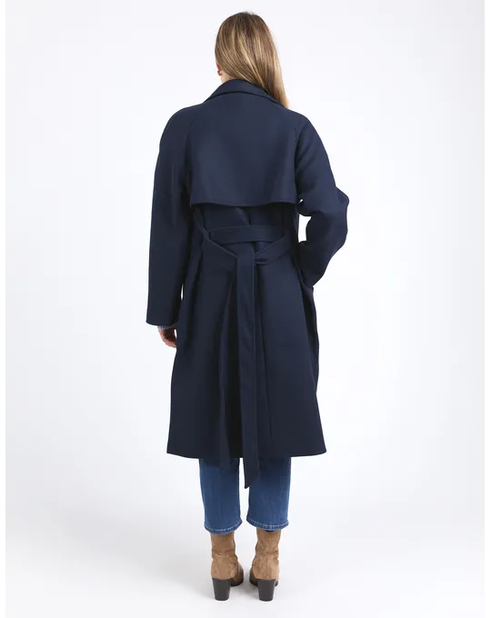 Elm Clemence Coat -Navy