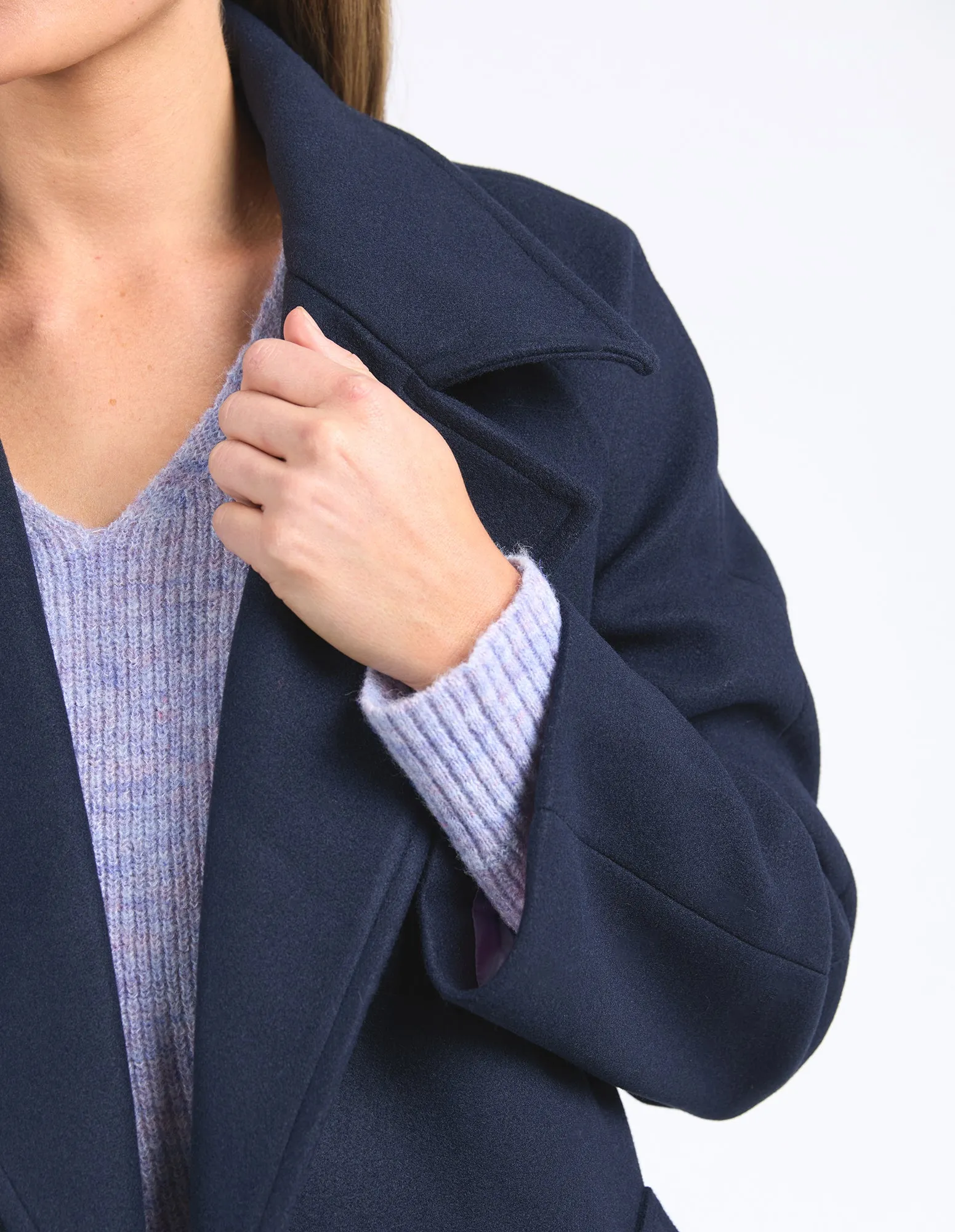 Elm Clemence Coat -Navy